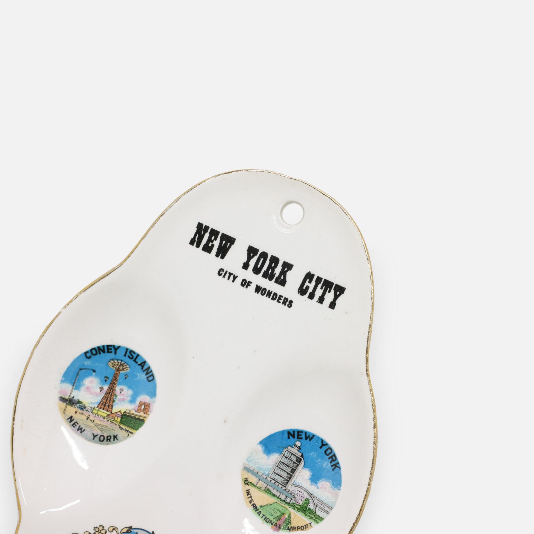 VINTAGE MISCELLANEOUS CERAMIC TRAY(NEW YORK)
