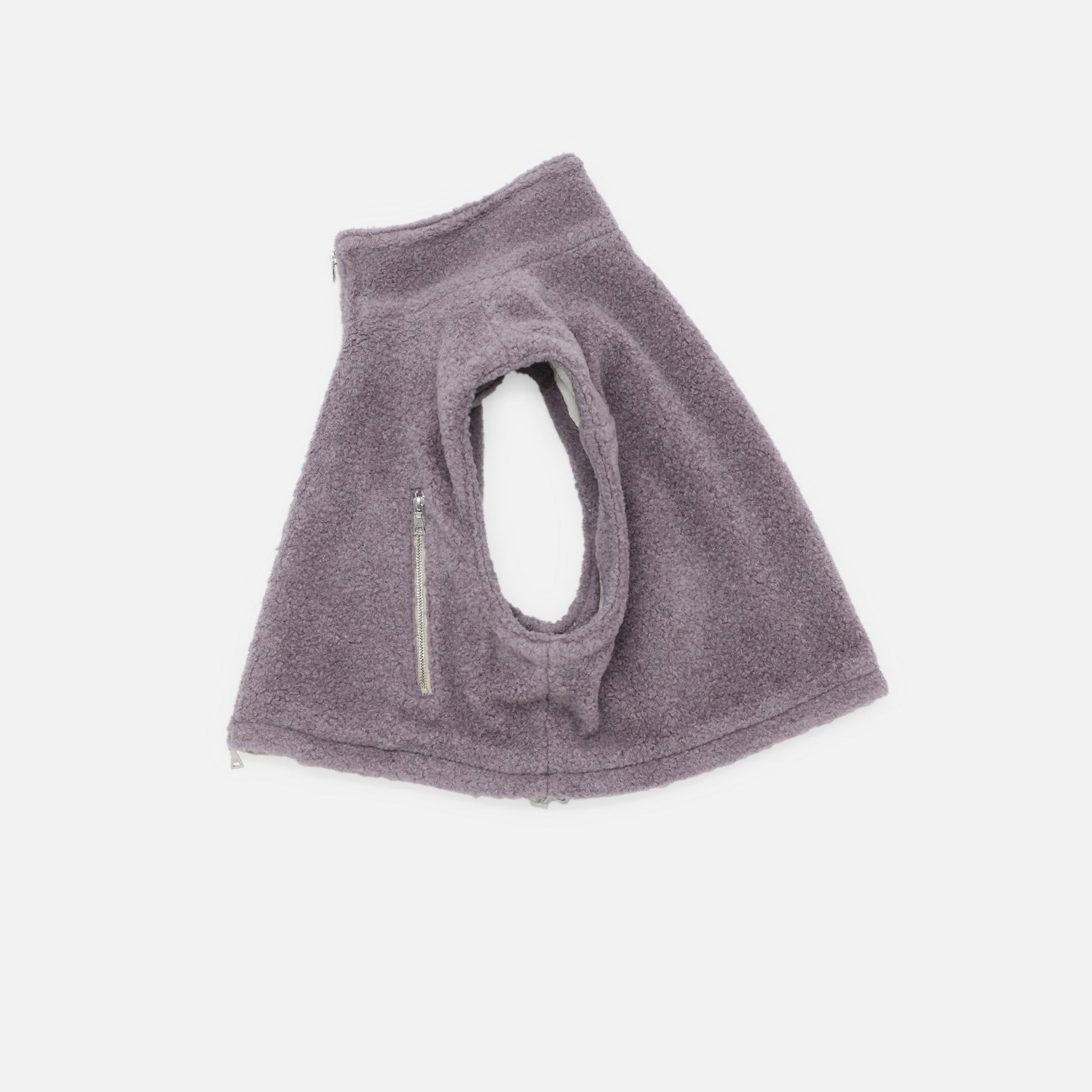 SHEEP BOA ZIP UP VEST(LAVENDER)
