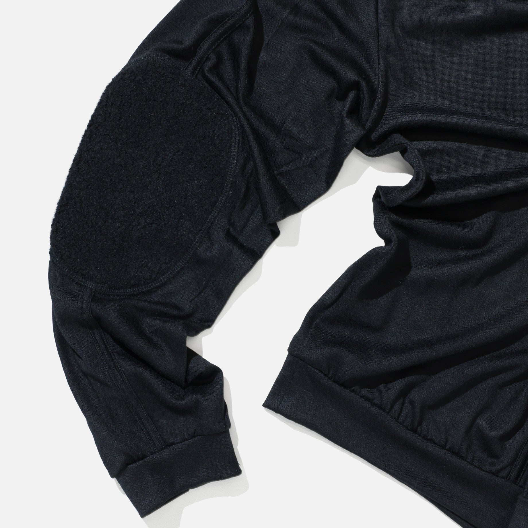 FINE WOOL LONG T (BLACK)