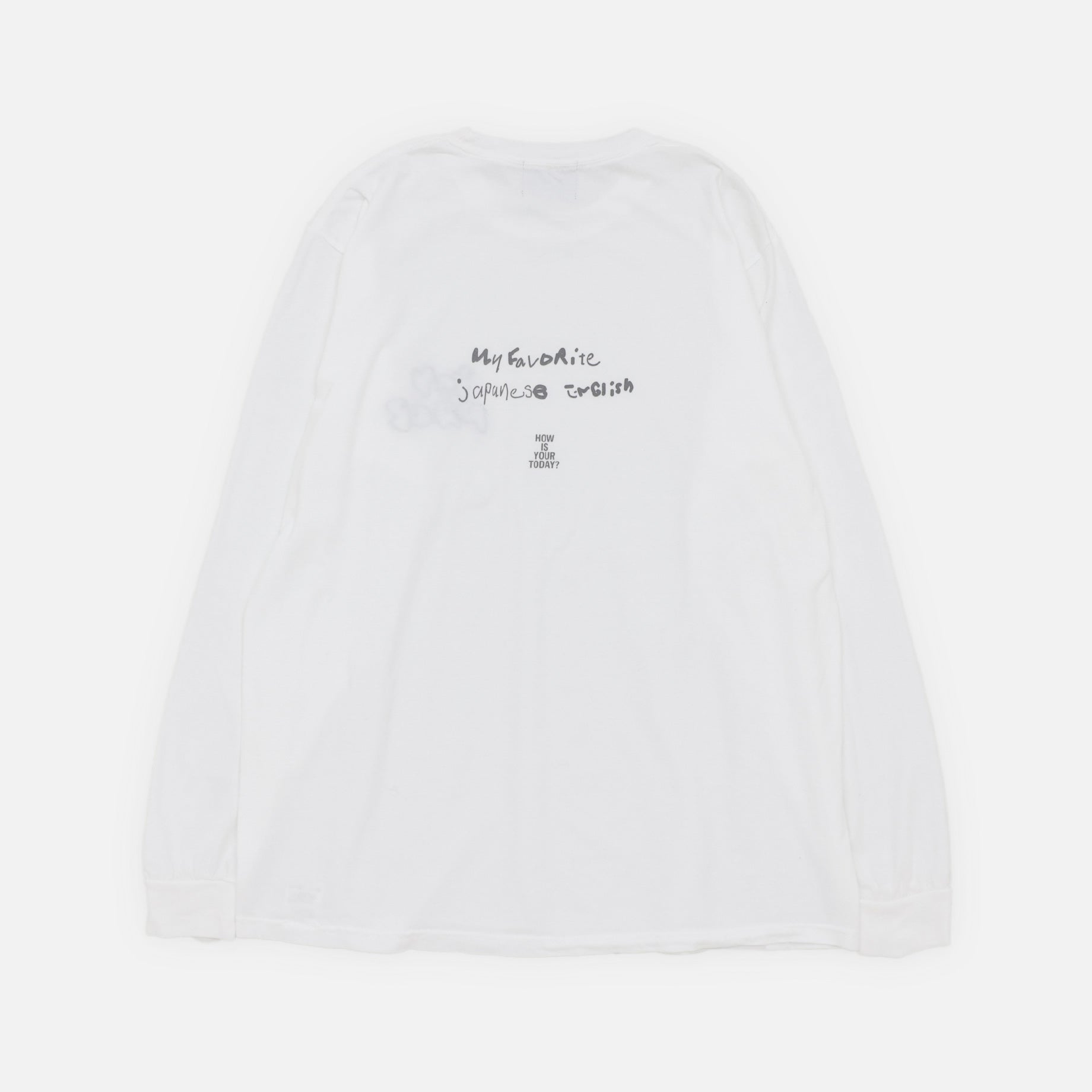 MY PACE #01 LS TEE(WHITE)