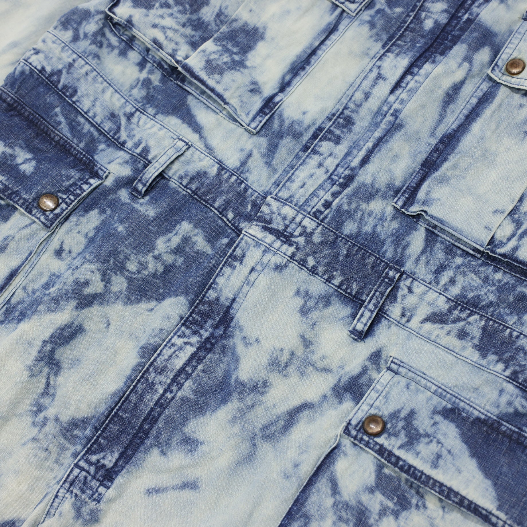 FADED CHAMBRAY OVERALLS(FADED INDIGO)