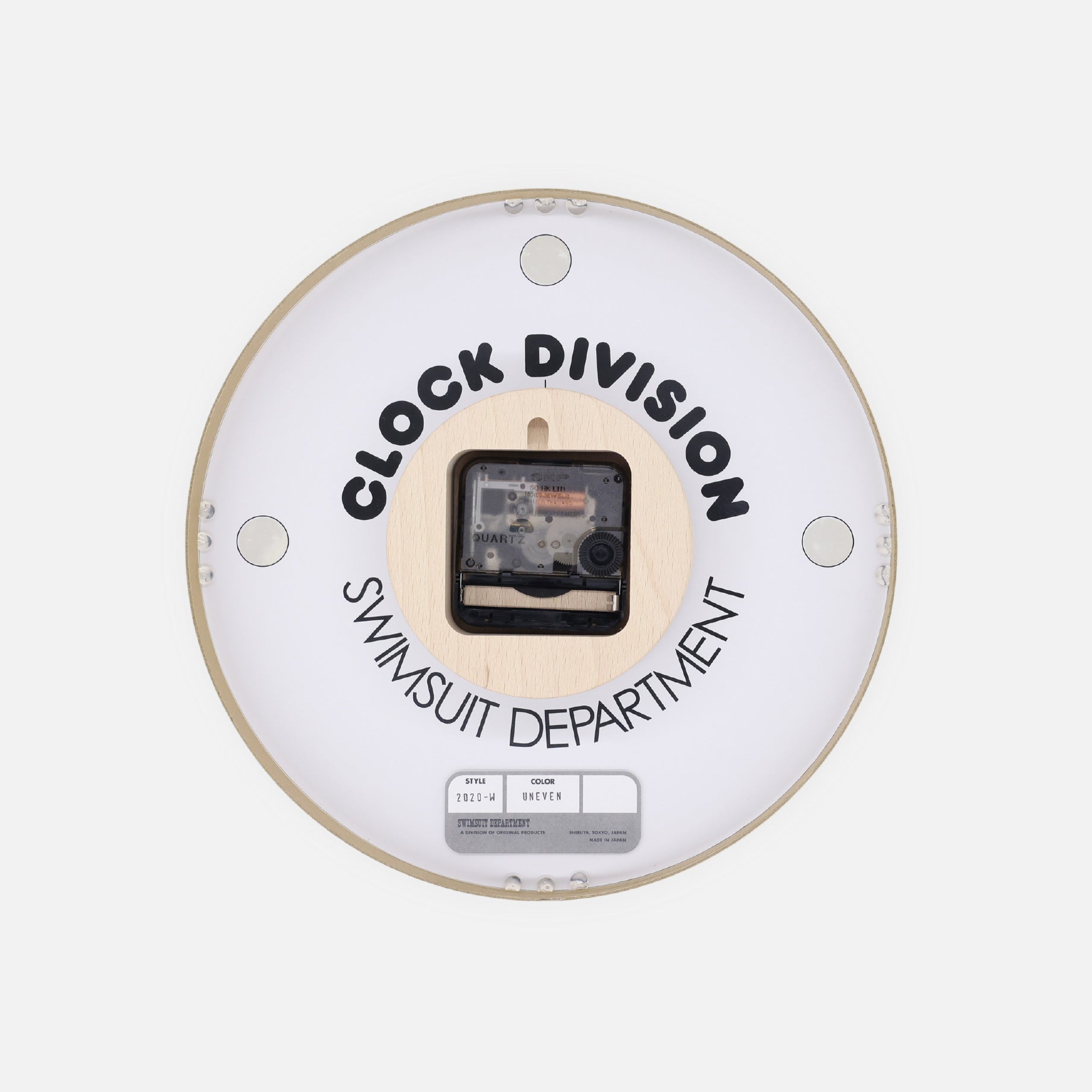 CLOCK DIVISION WALL CLOCK UNEVEN(ORANGE)