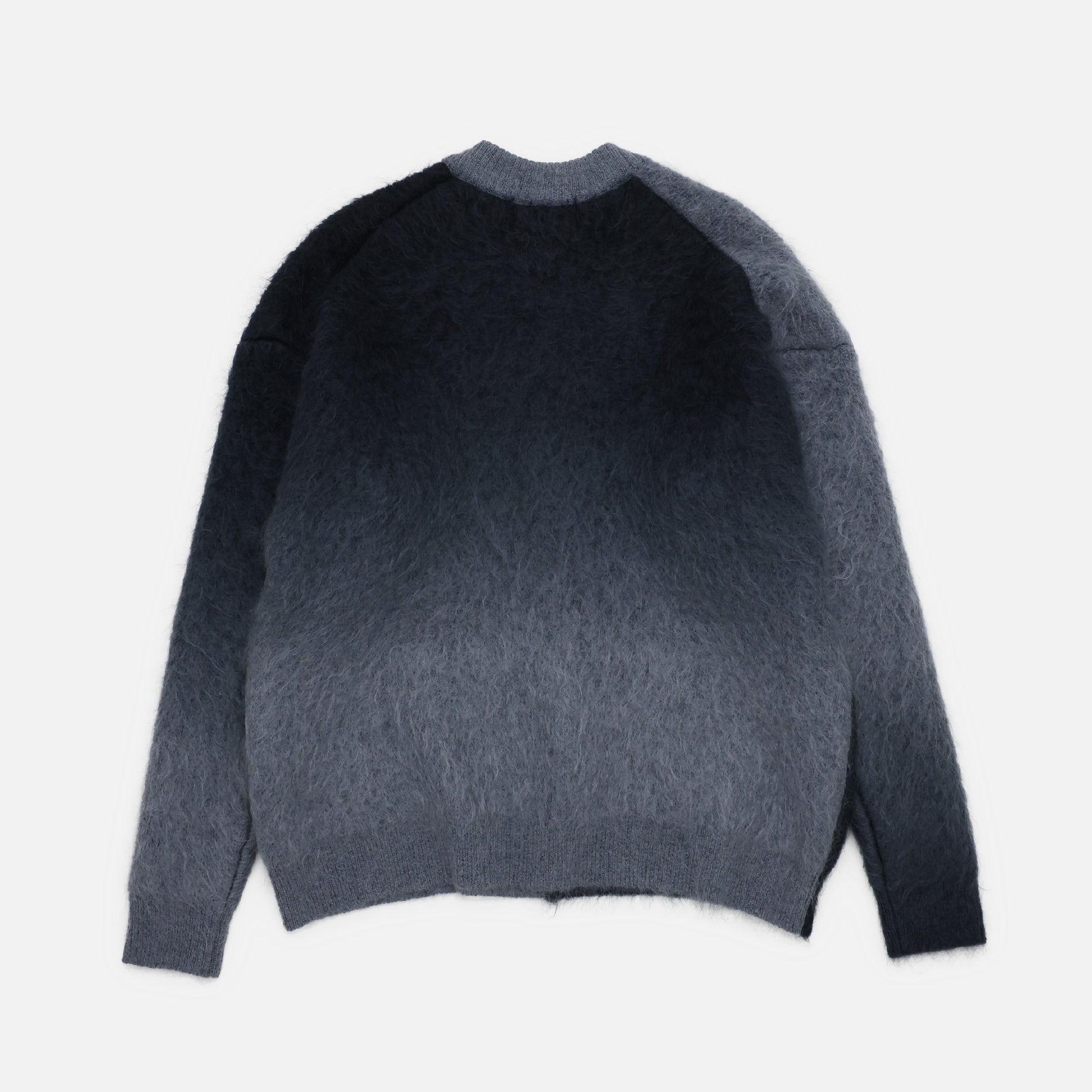 GRADATION MOHAIR PULLOVER (BLACK)