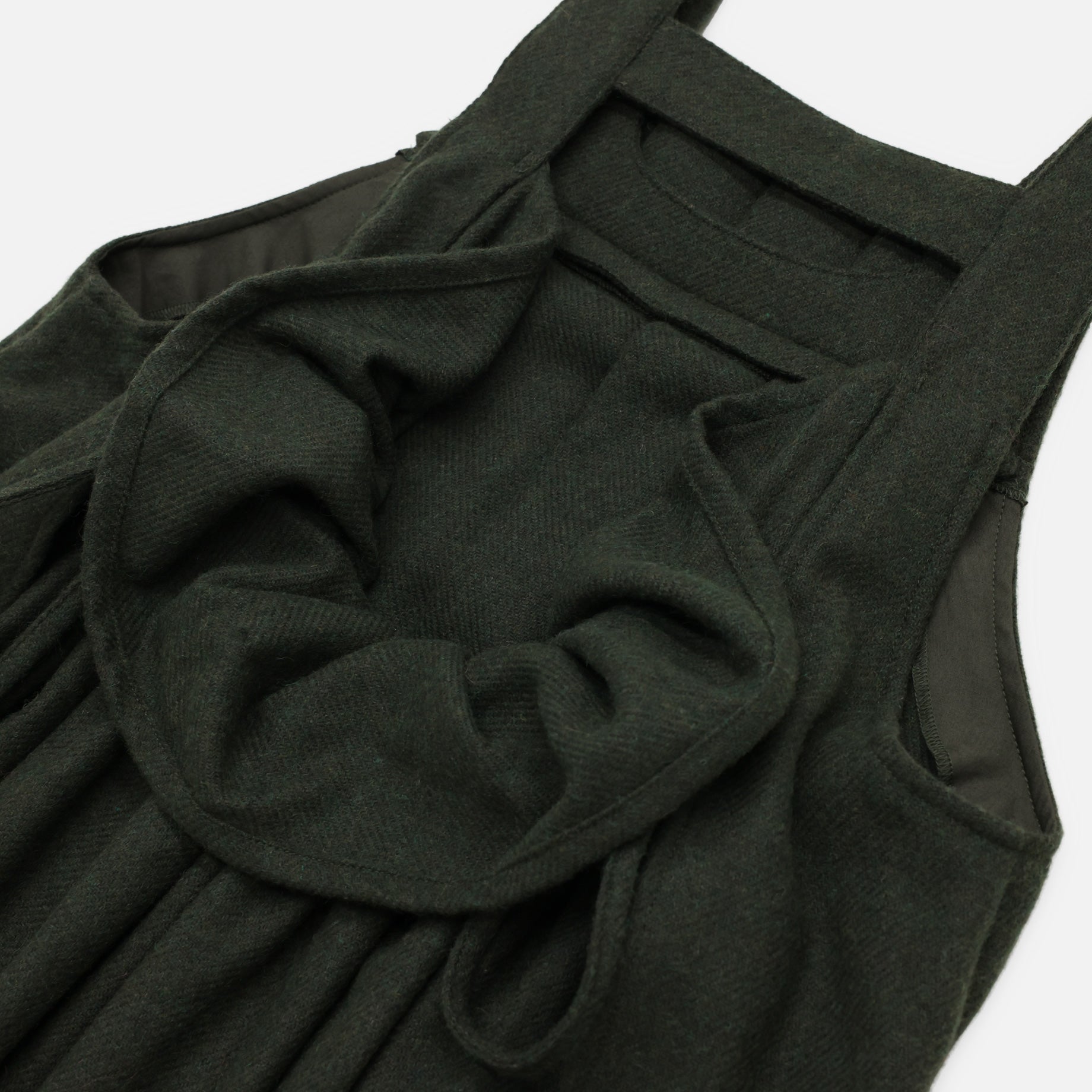 JUMPER SKIRT - SERGE(OLIVE)