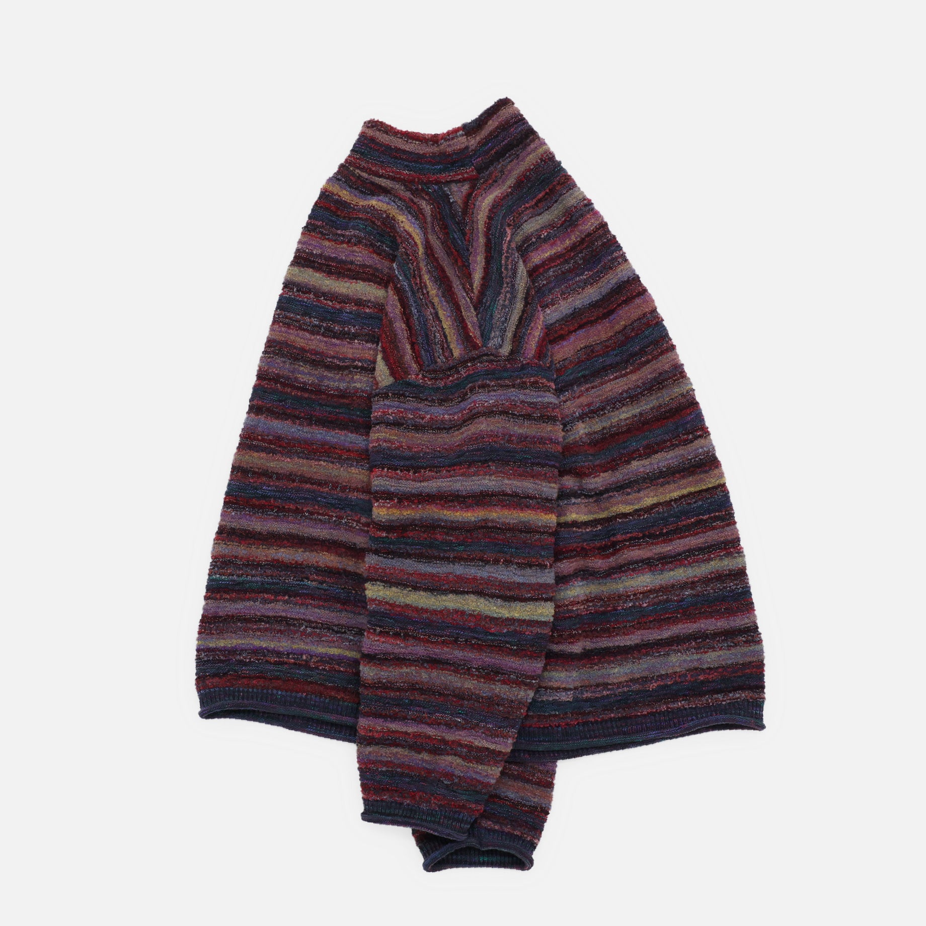 MIX COLLER KNIT PULLOVER(RED)