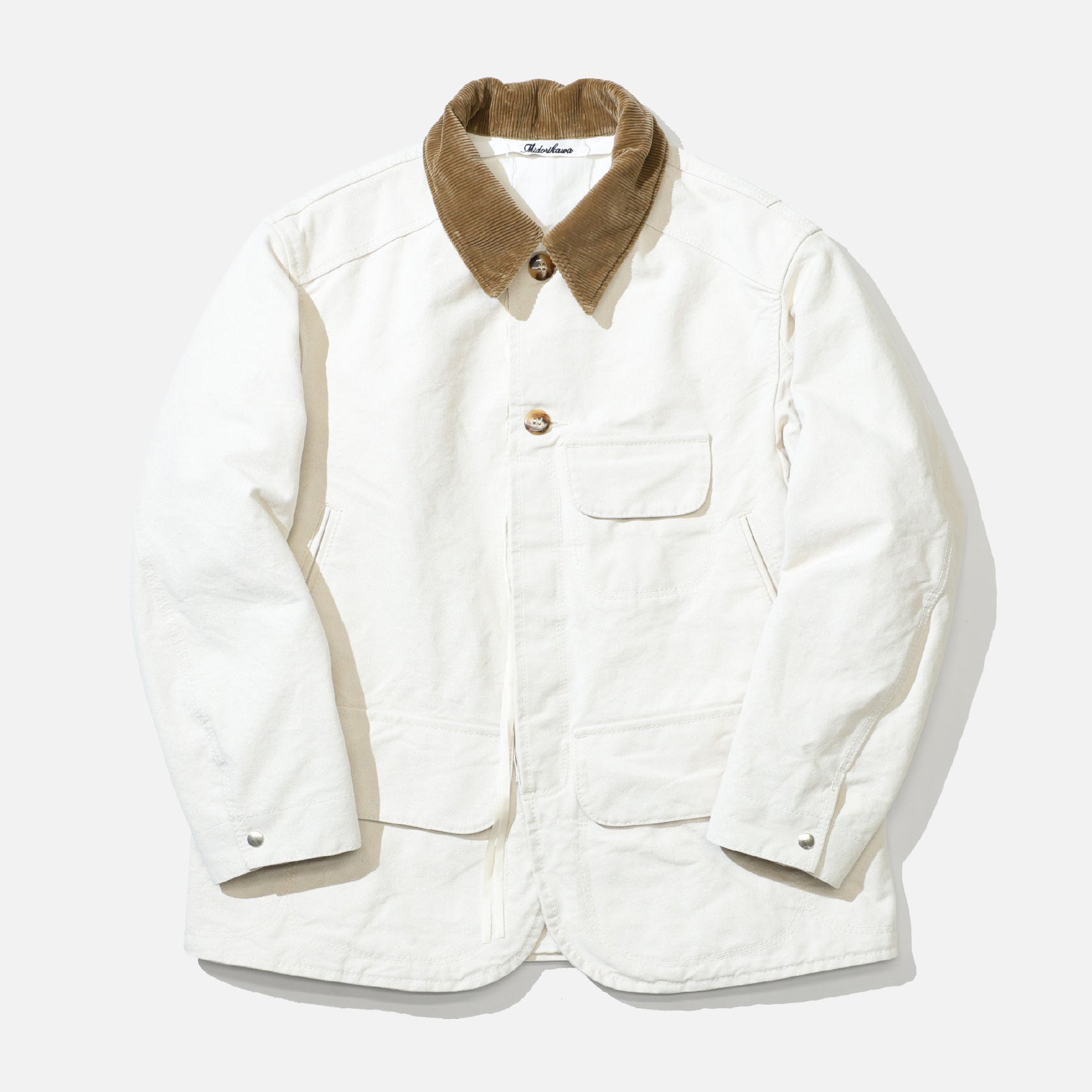 GLITTER CANVAS HUNTING JACKET (IVORY)
