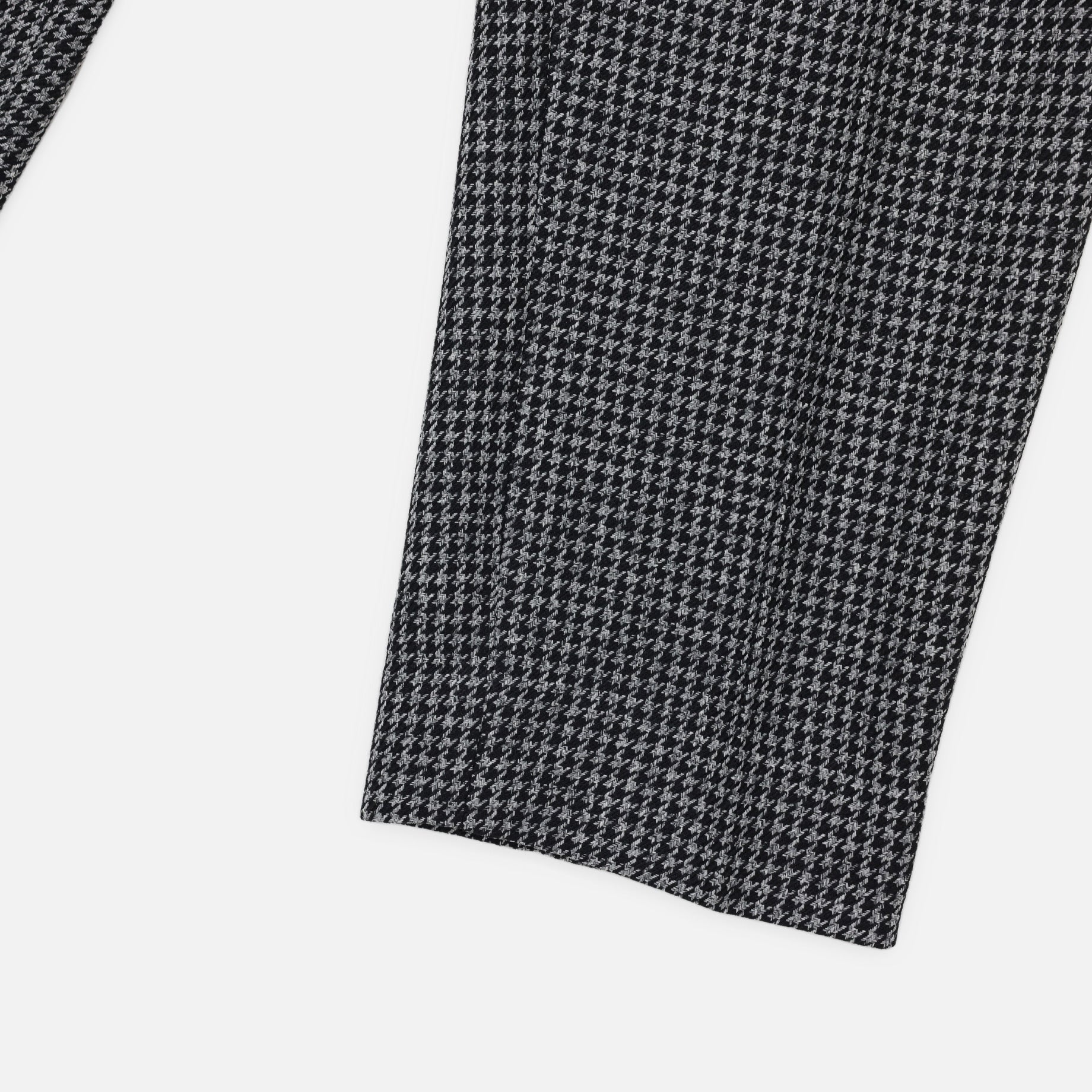 TUCKED S/T TROUSER - HOUNDSTOOTH(GREY)