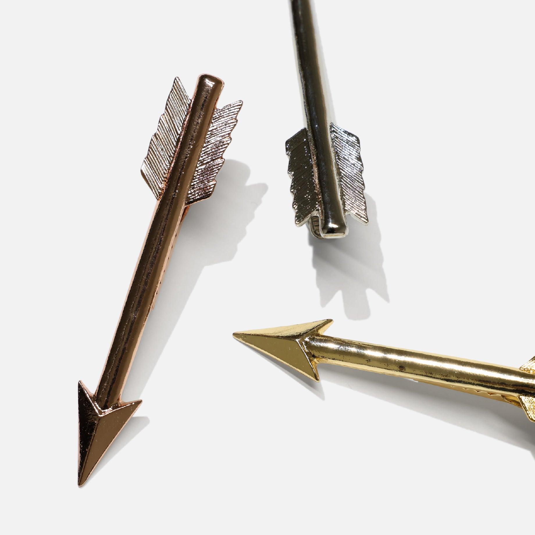 ARROW TIE PINS (SILVER & GOLD & PINK)