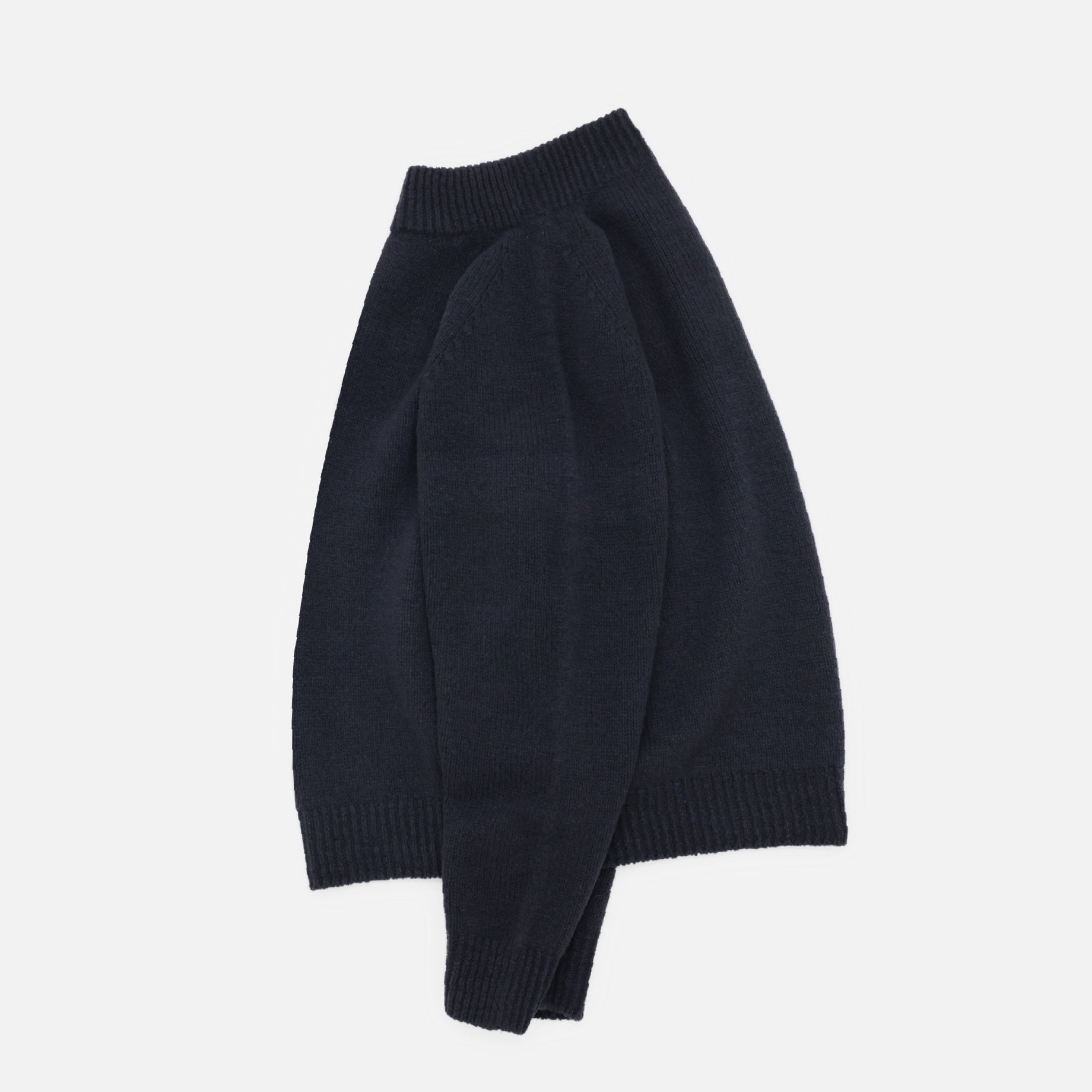 W/G MOC NECK L/S (CHACOAL)