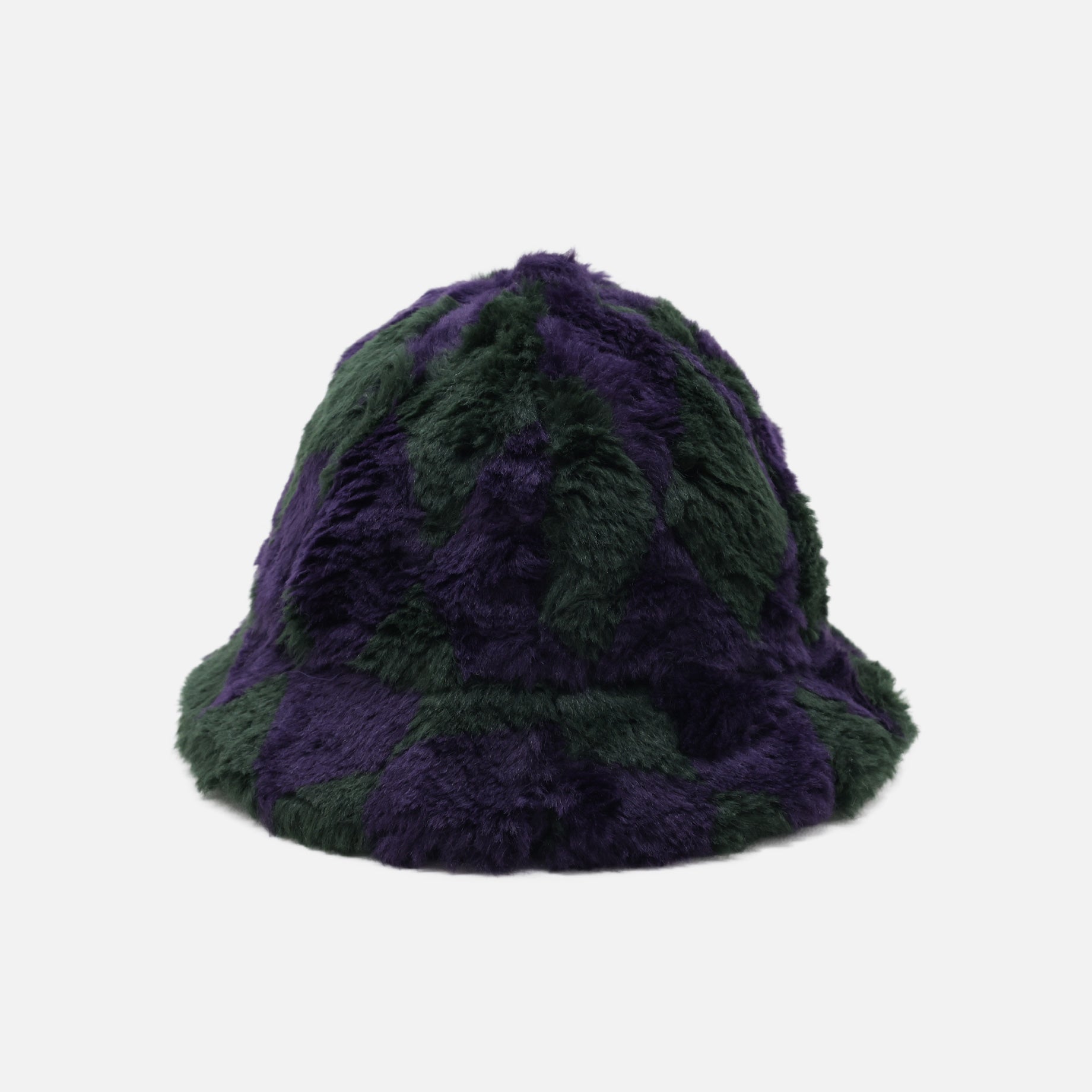 BERMUDA HAT - ACRYIC FUR / ARGYLE(GREEN/PURPLE)