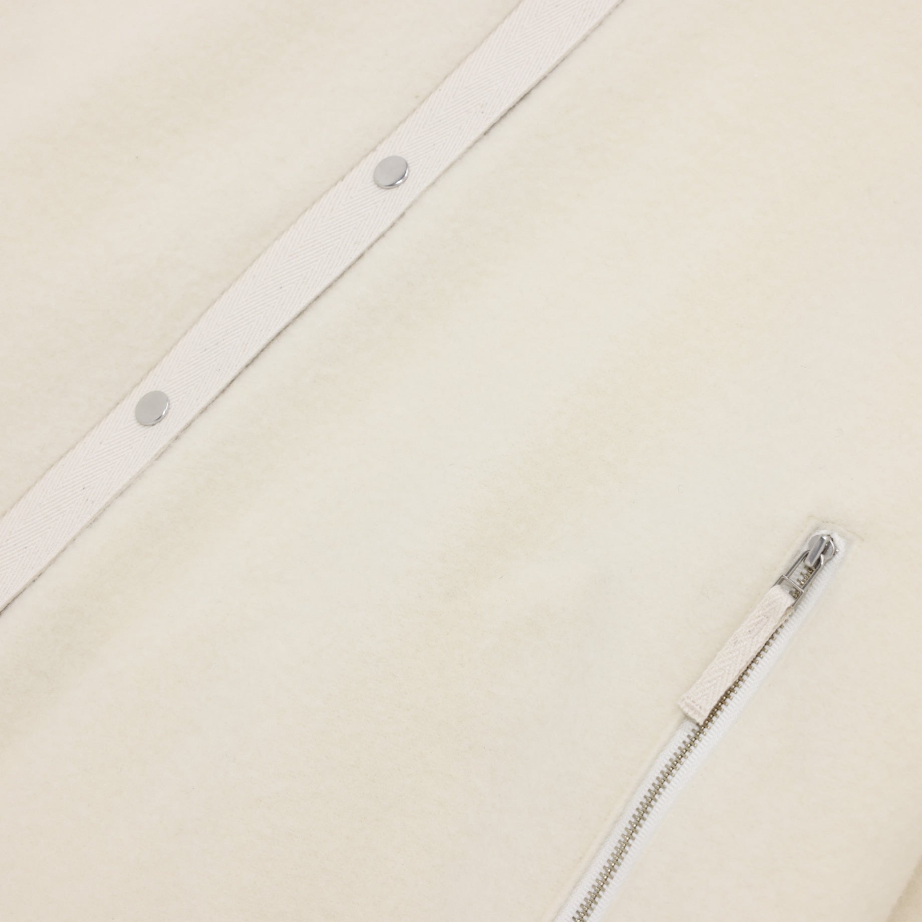 BRUSHED SWEAT JACKET(OFF WHITE)