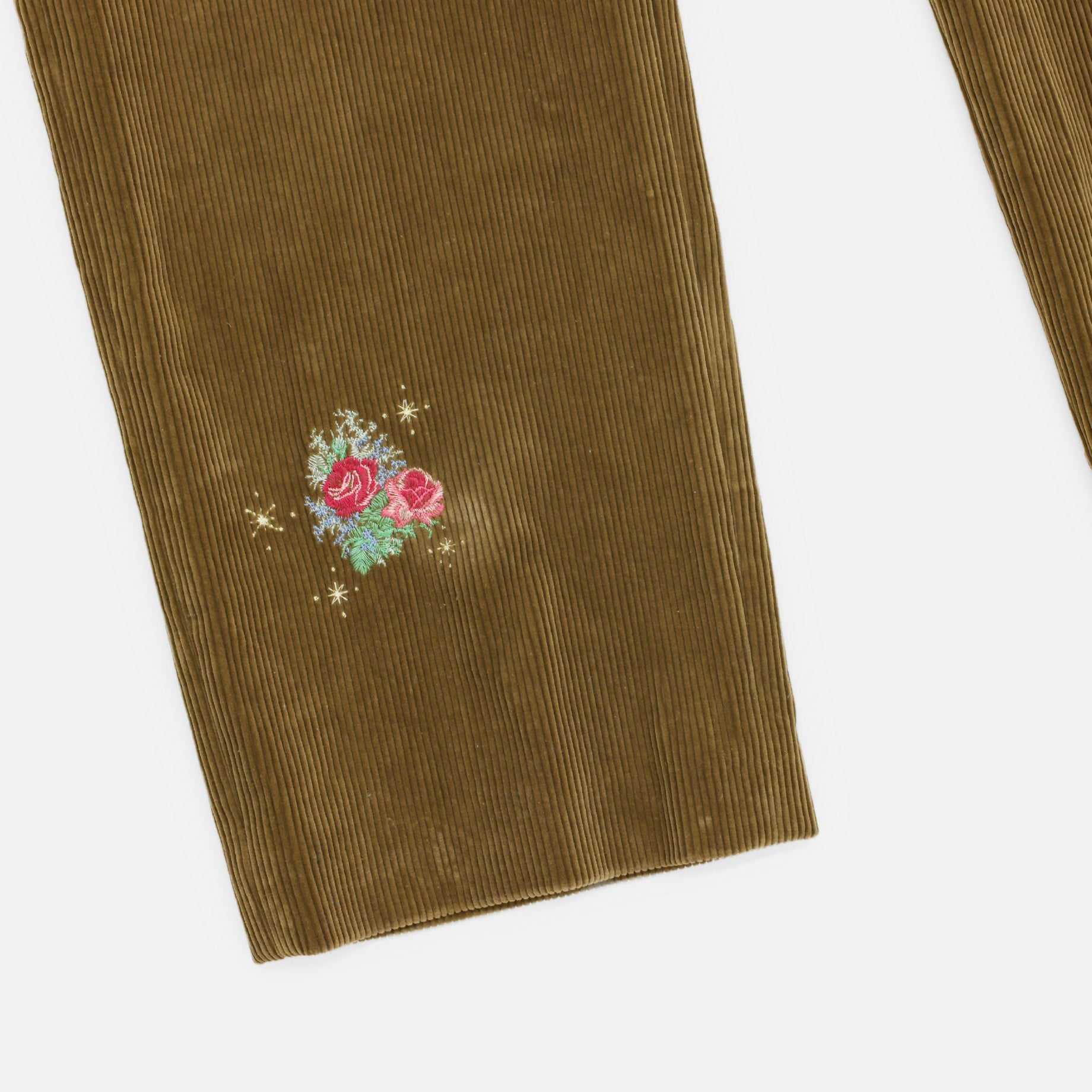 CORDUROY JUMPSUIT(CAMEL EMBROIDERY)