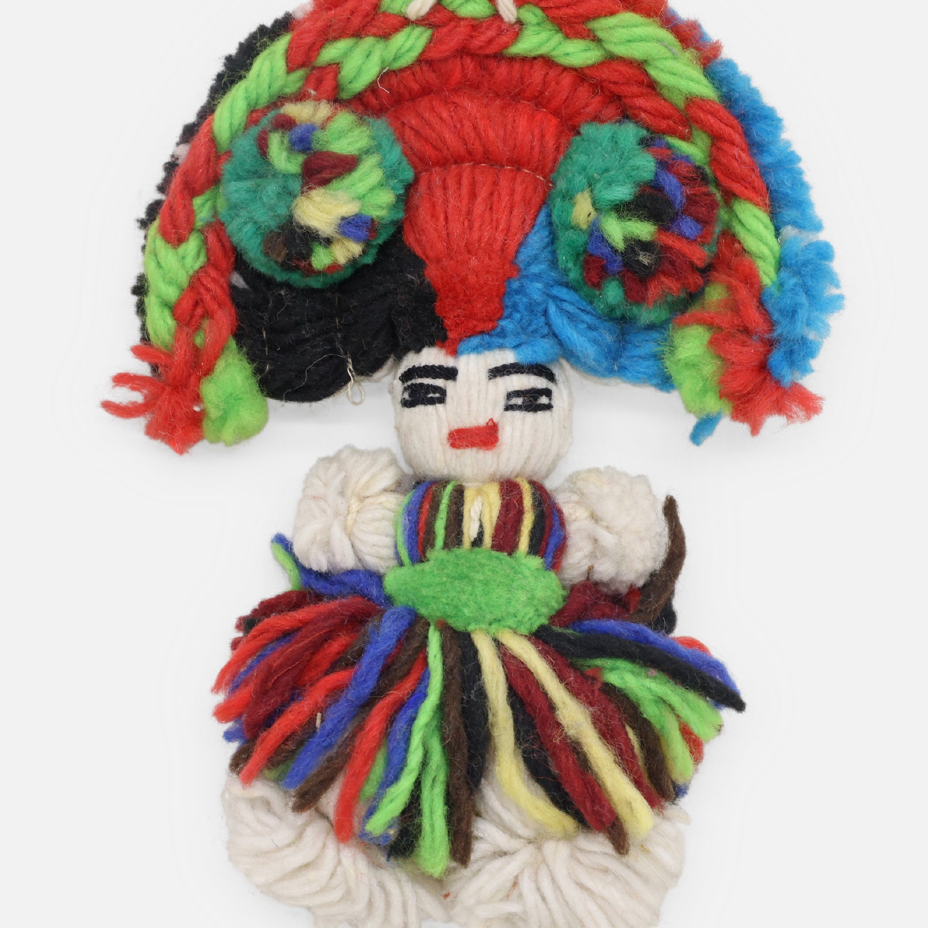VINTAGE FOLK ART YARN DOLL(B)