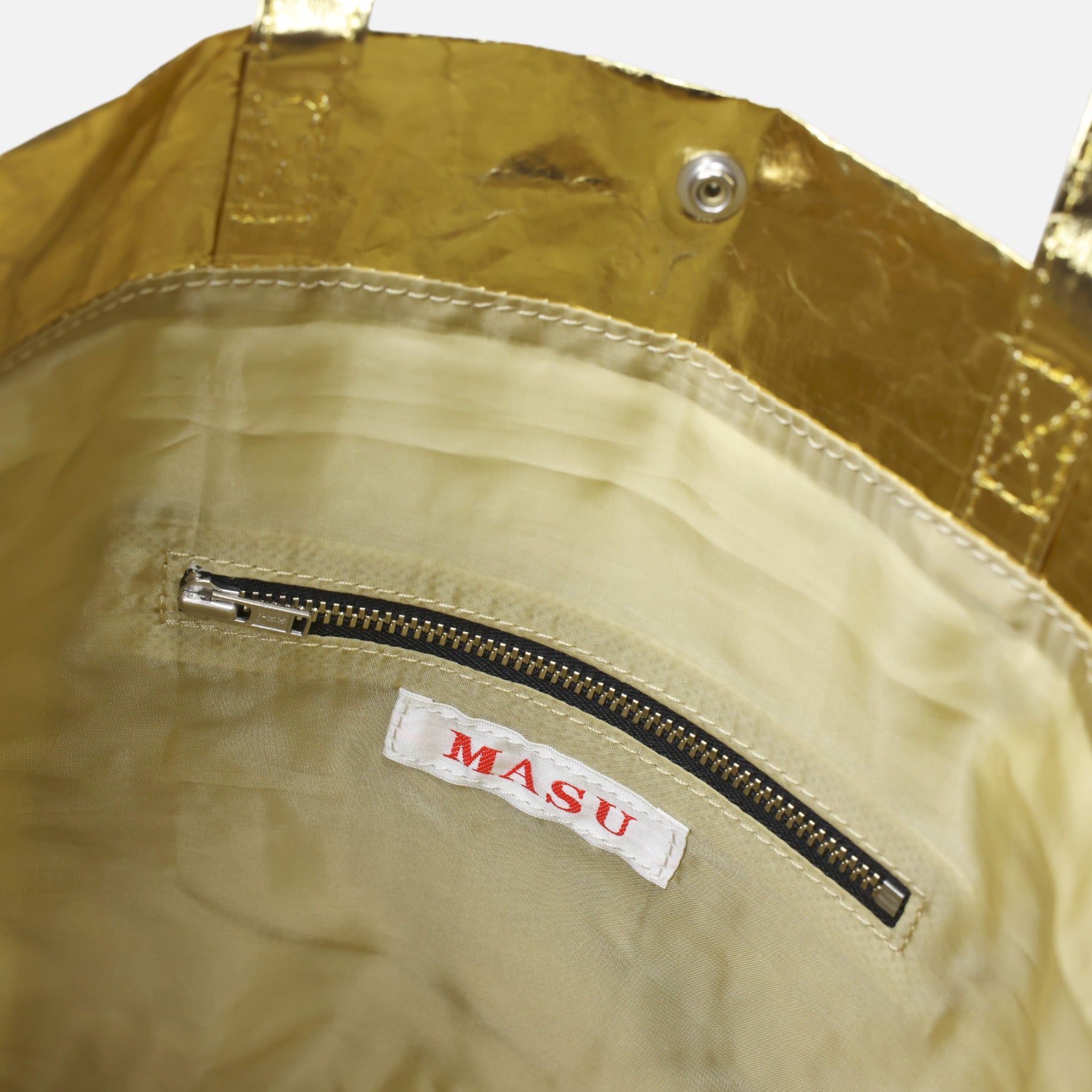 "MASU × VAN JAC" SHOPPING BAG(GOLD)