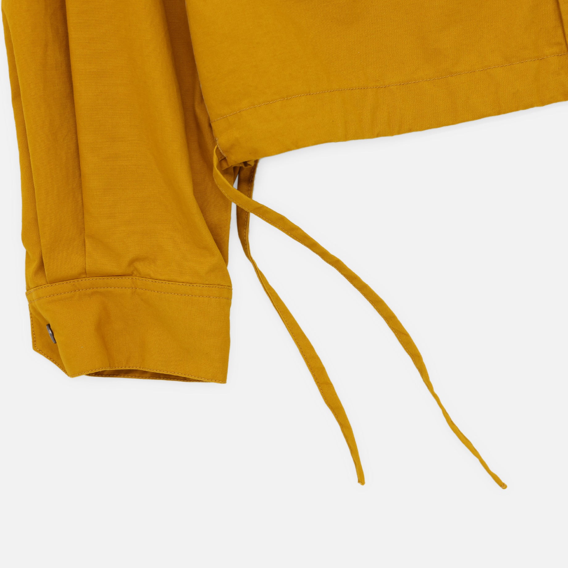 HALF MOON PK CROPPED SHIRT(MUSTARD)