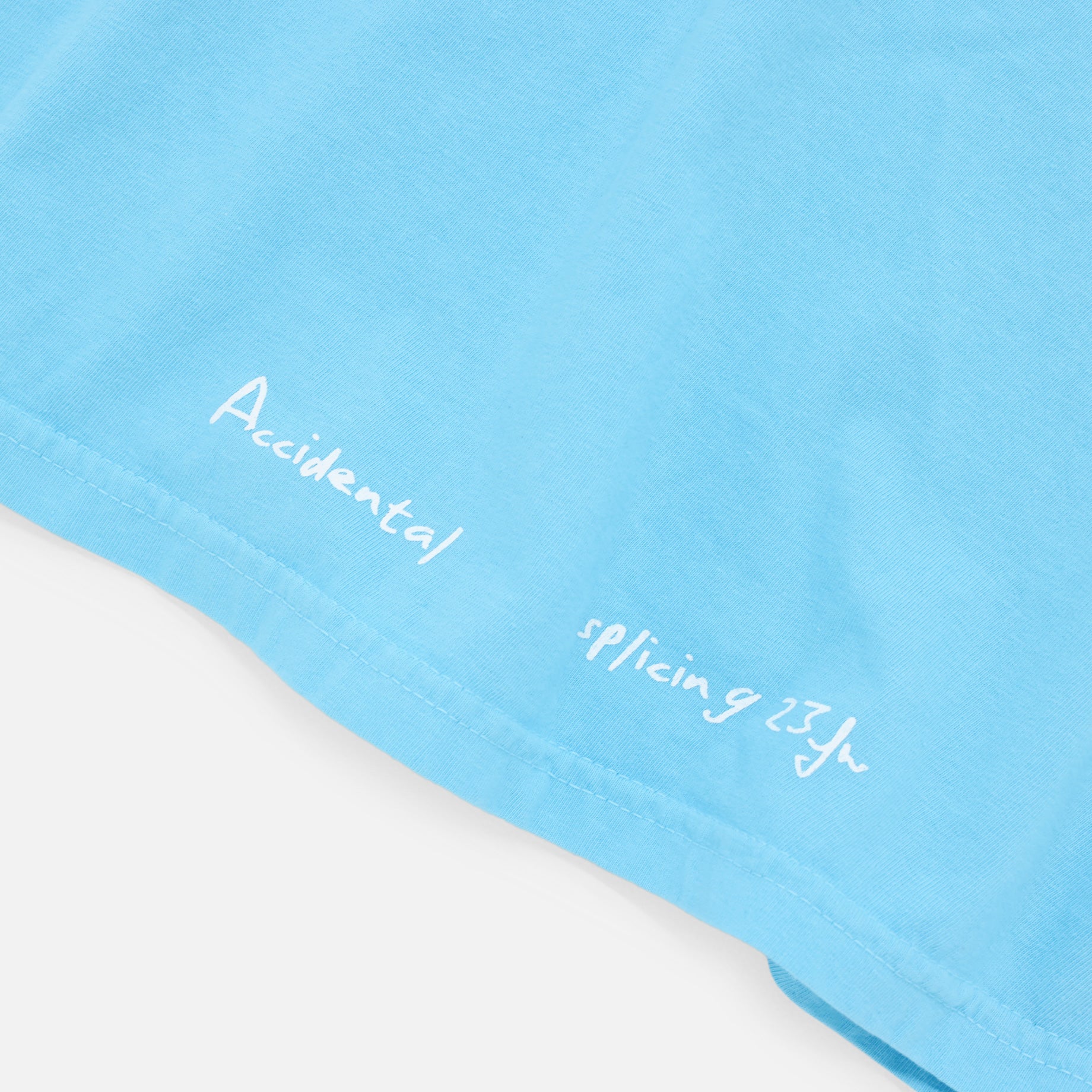 COLLAGE T-SHIRT(L BLUE)