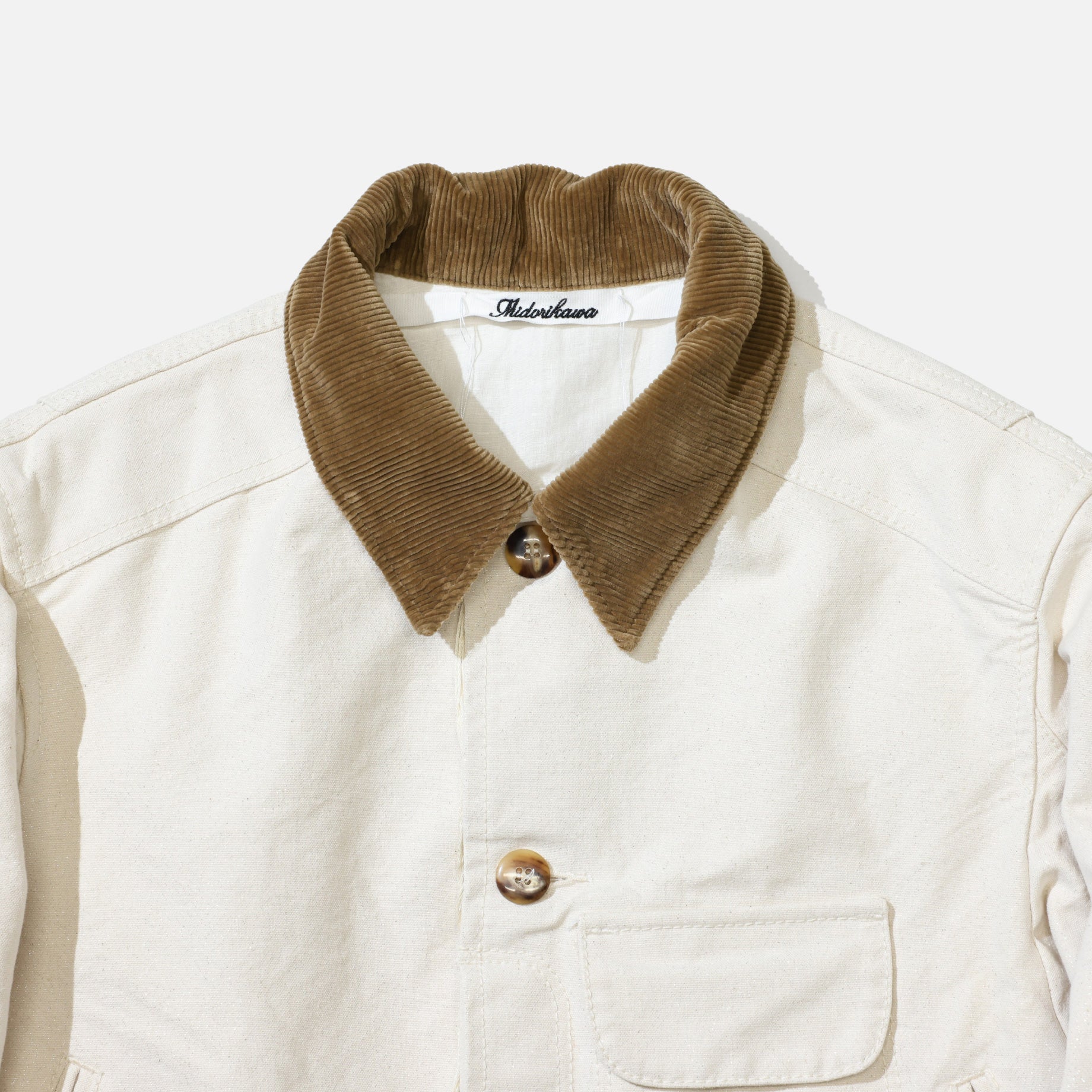 GLITTER CANVAS HUNTING JACKET (IVORY)
