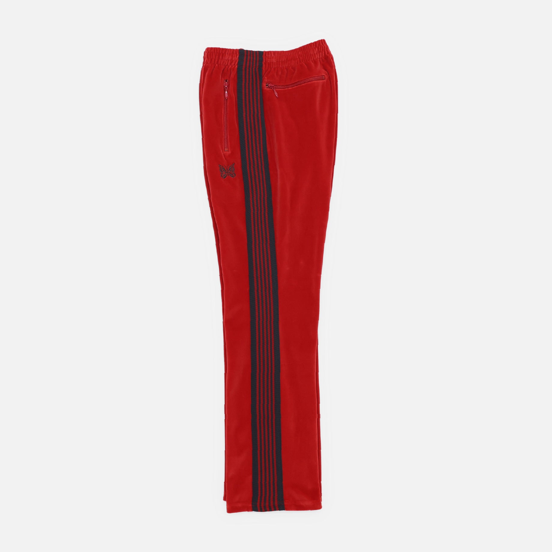 NARROW TRACK PANT - C/PE VELOUR(RED)