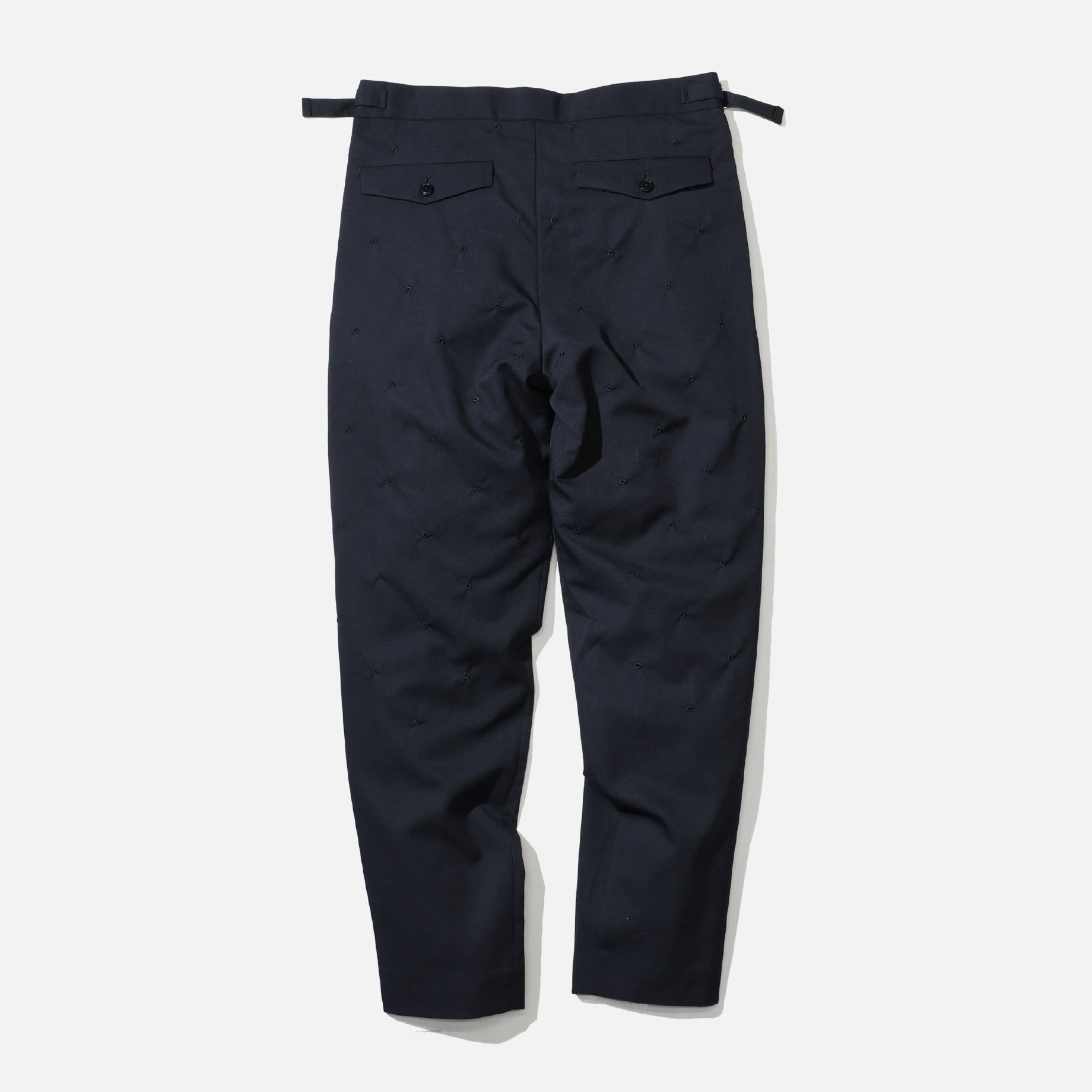 THOUSANDS OF EYELETS TAPERED PANTS(BLACK)