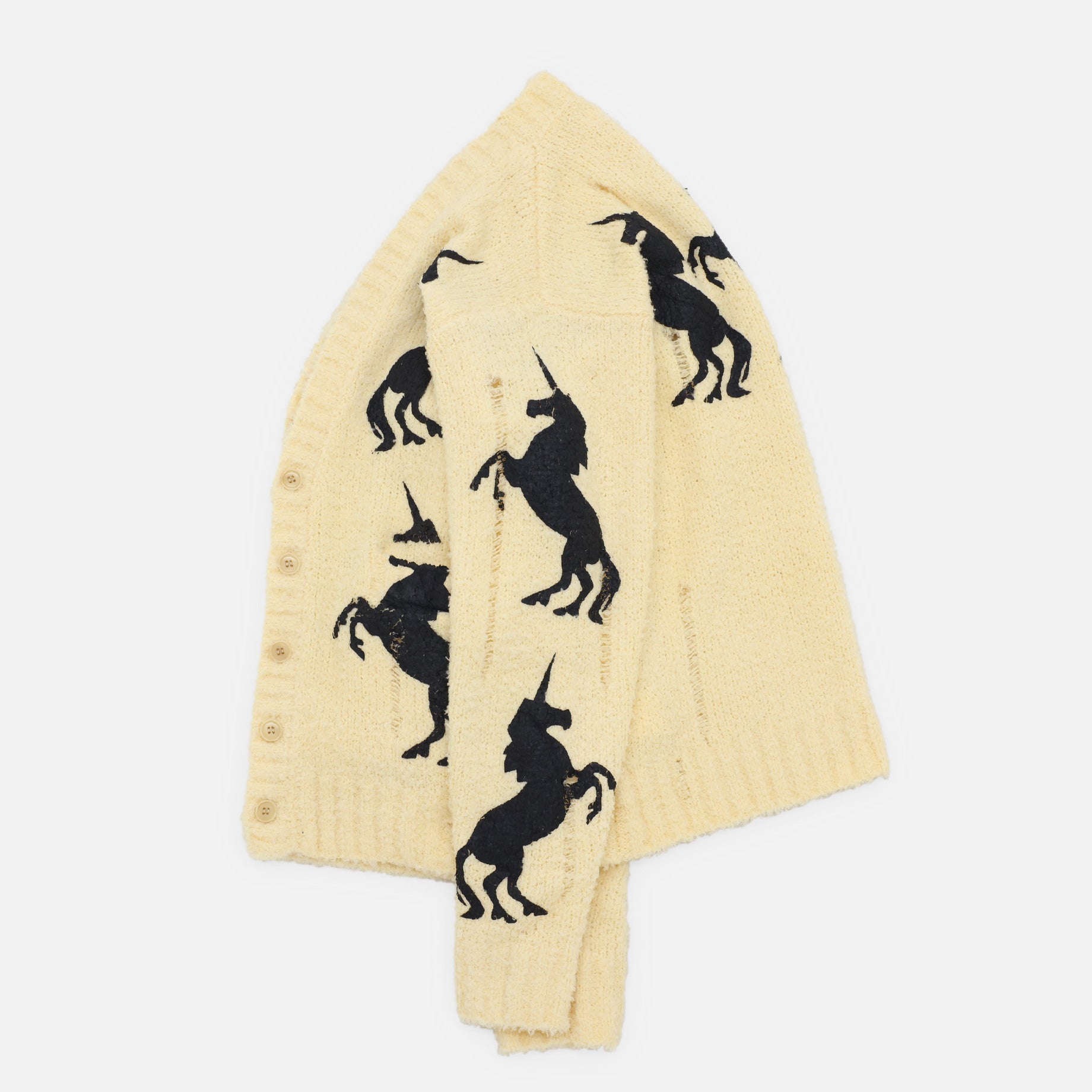 UNICORN GRUNGE CARDIGAN(YELLOW)