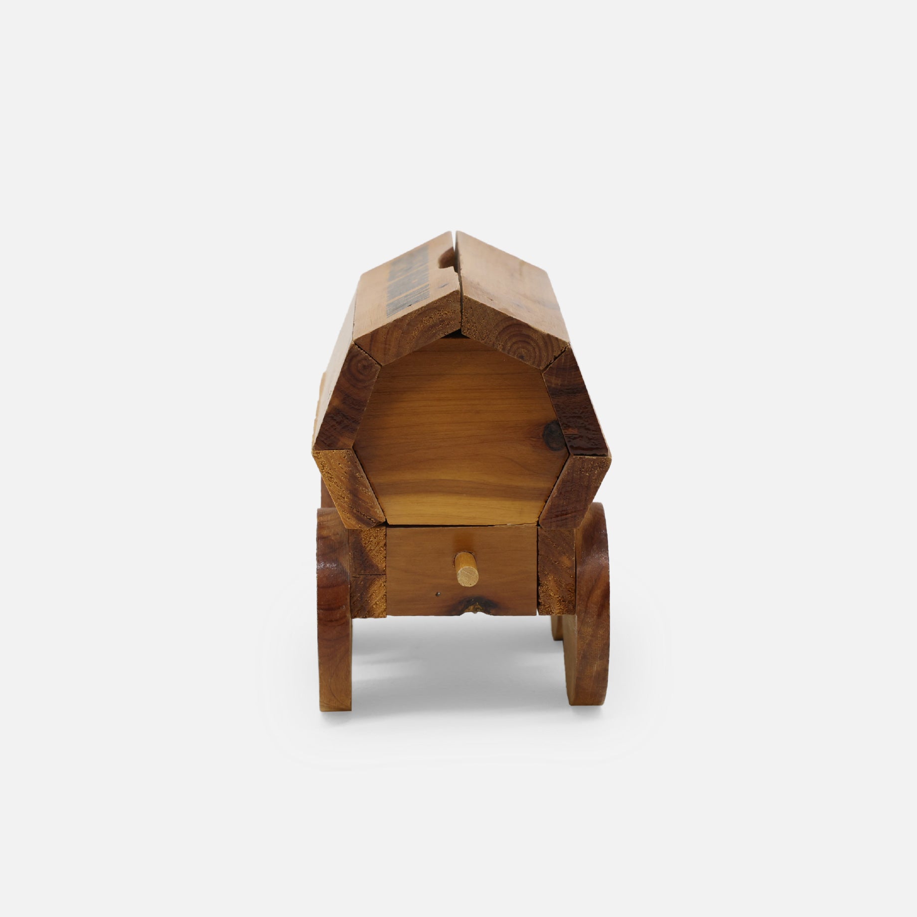 VINTAGE MISCELLANEOUS WOODEN BANK(WAGON)