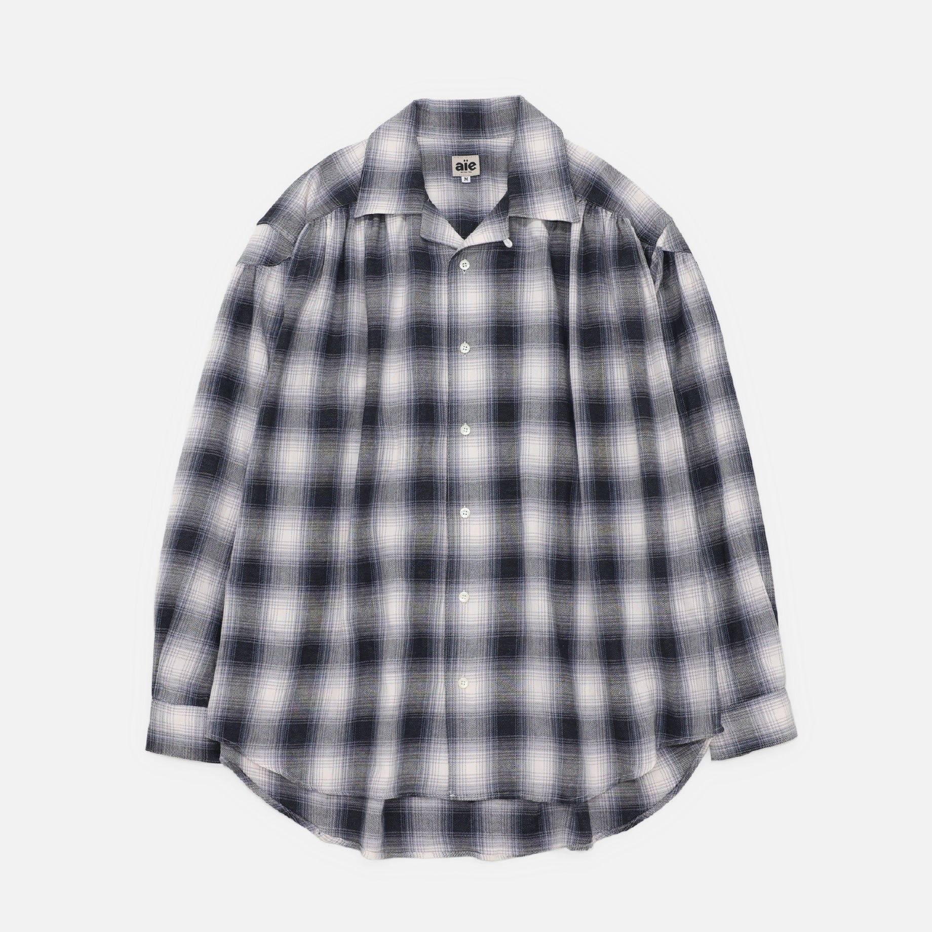 PAINTER SHIRT - COTTON PLAID(BLACK)