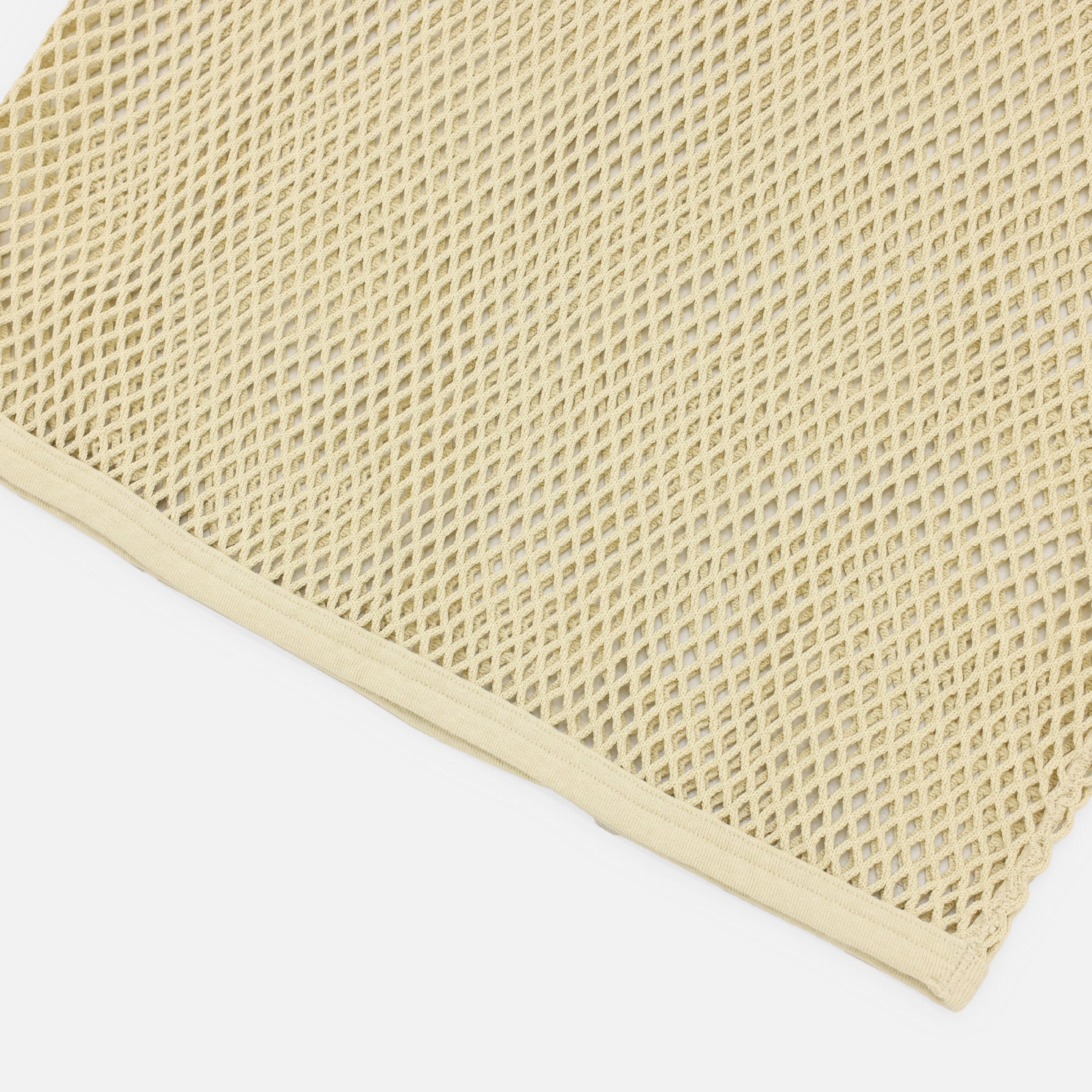 MESH SLEEVELESS TEE(BEIGE)