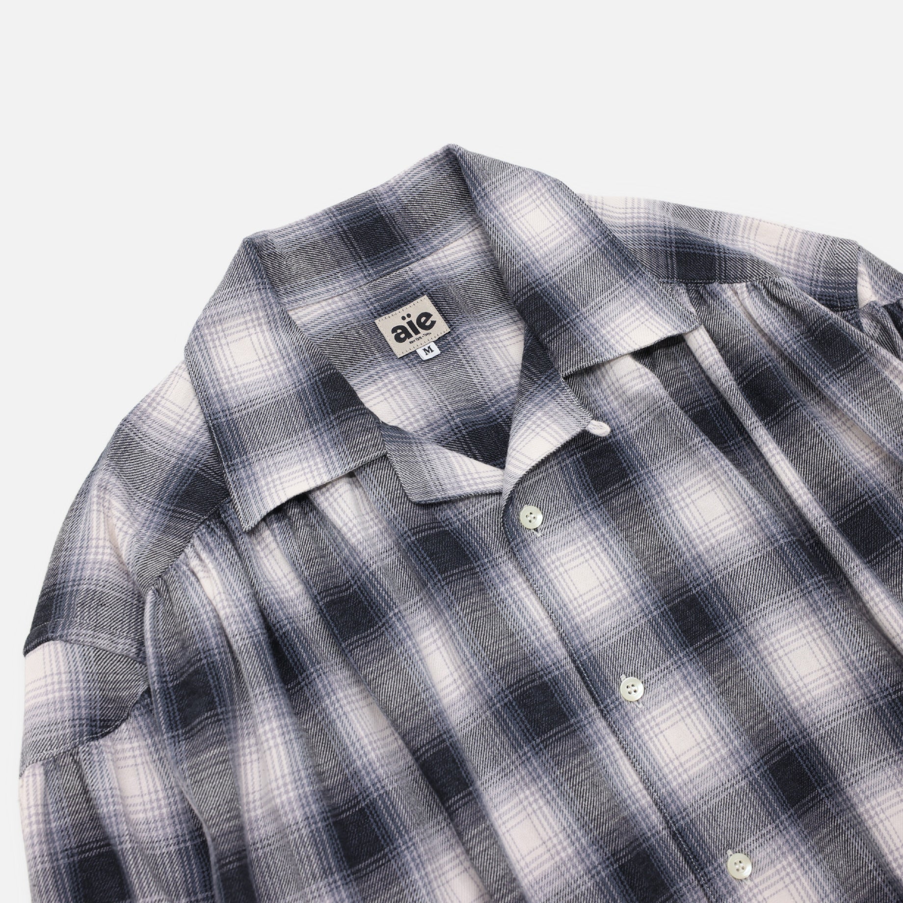 PAINTER SHIRT - COTTON PLAID(BLACK)
