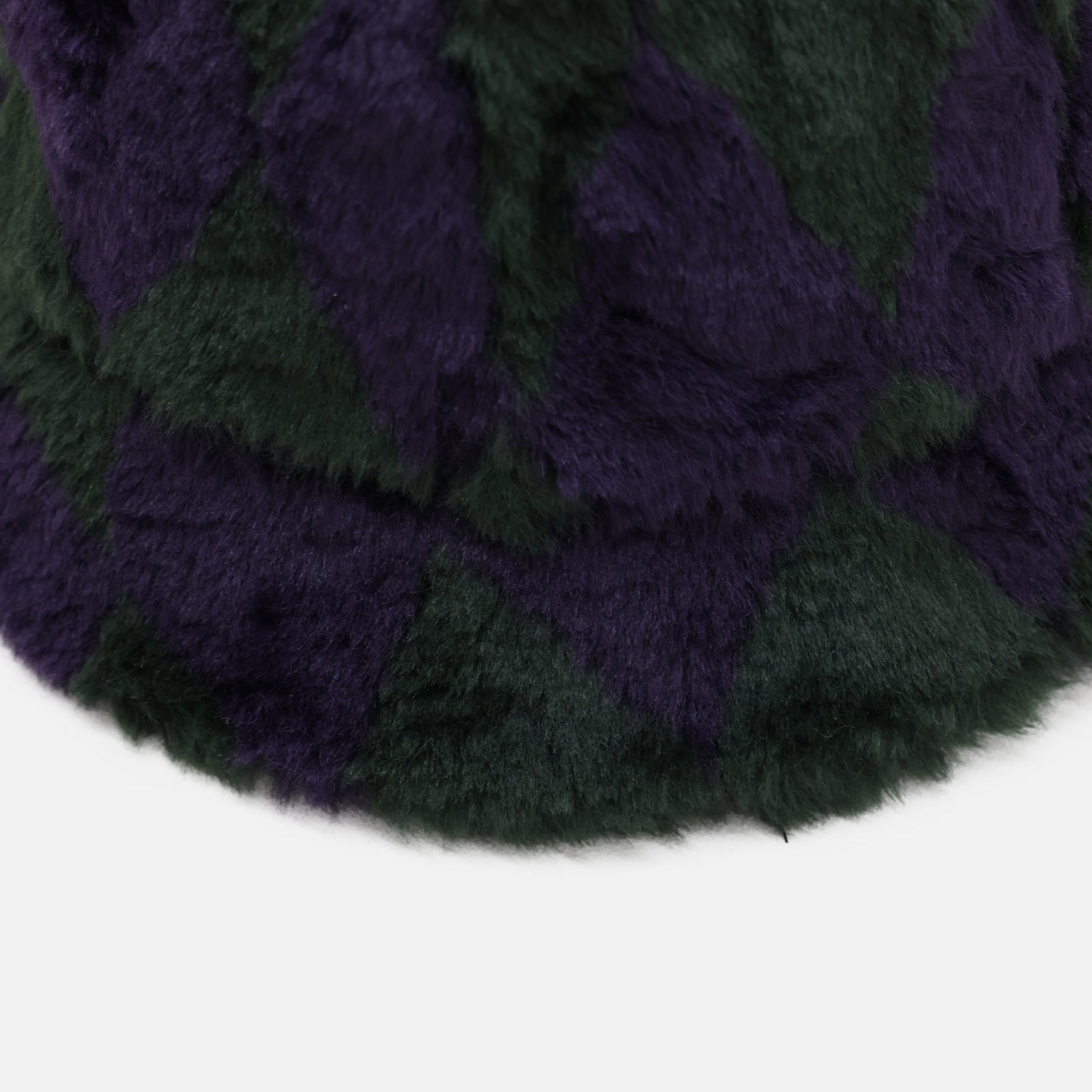 BERMUDA HAT - ACRYIC FUR / ARGYLE(GREEN/PURPLE)