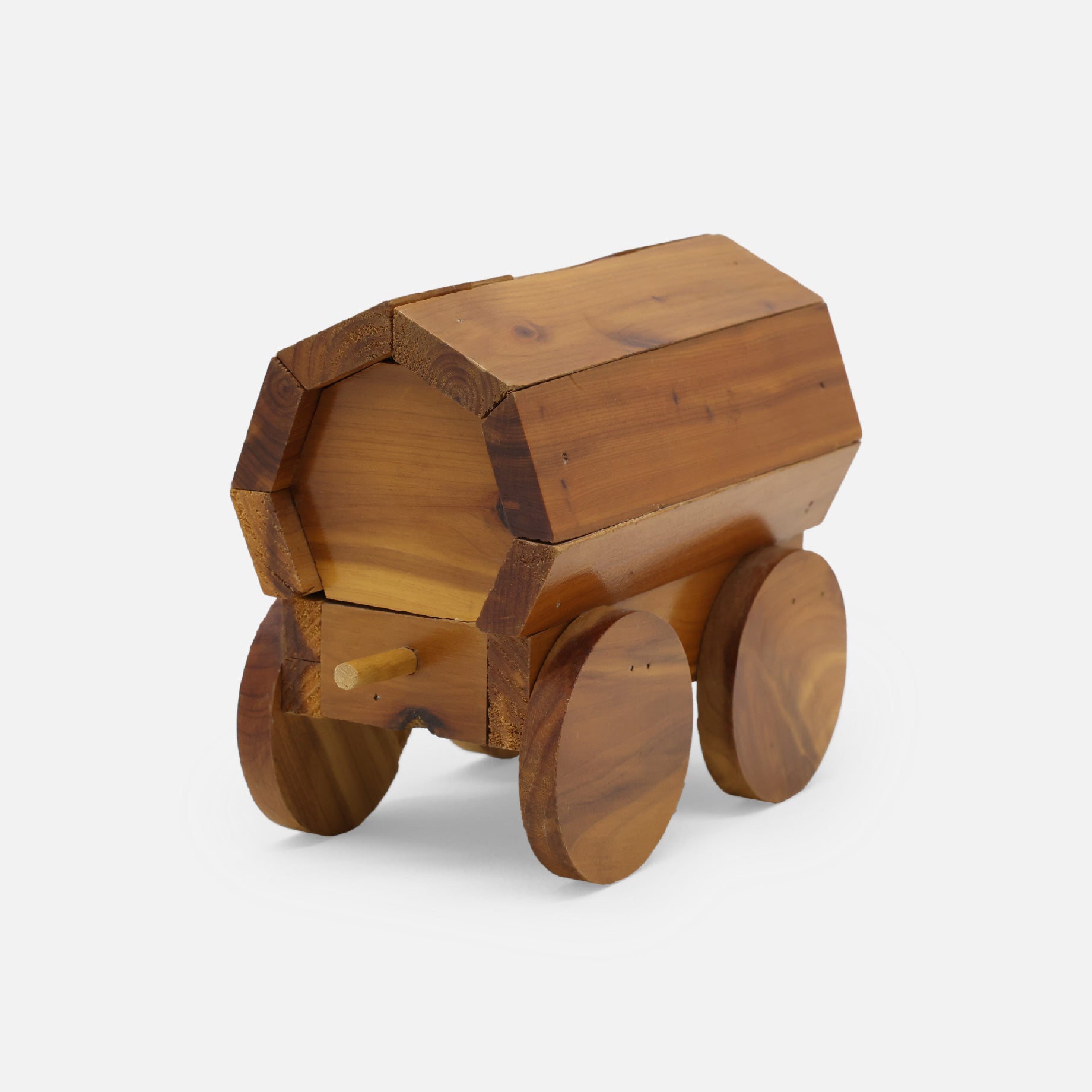 VINTAGE MISCELLANEOUS WOODEN BANK(WAGON)