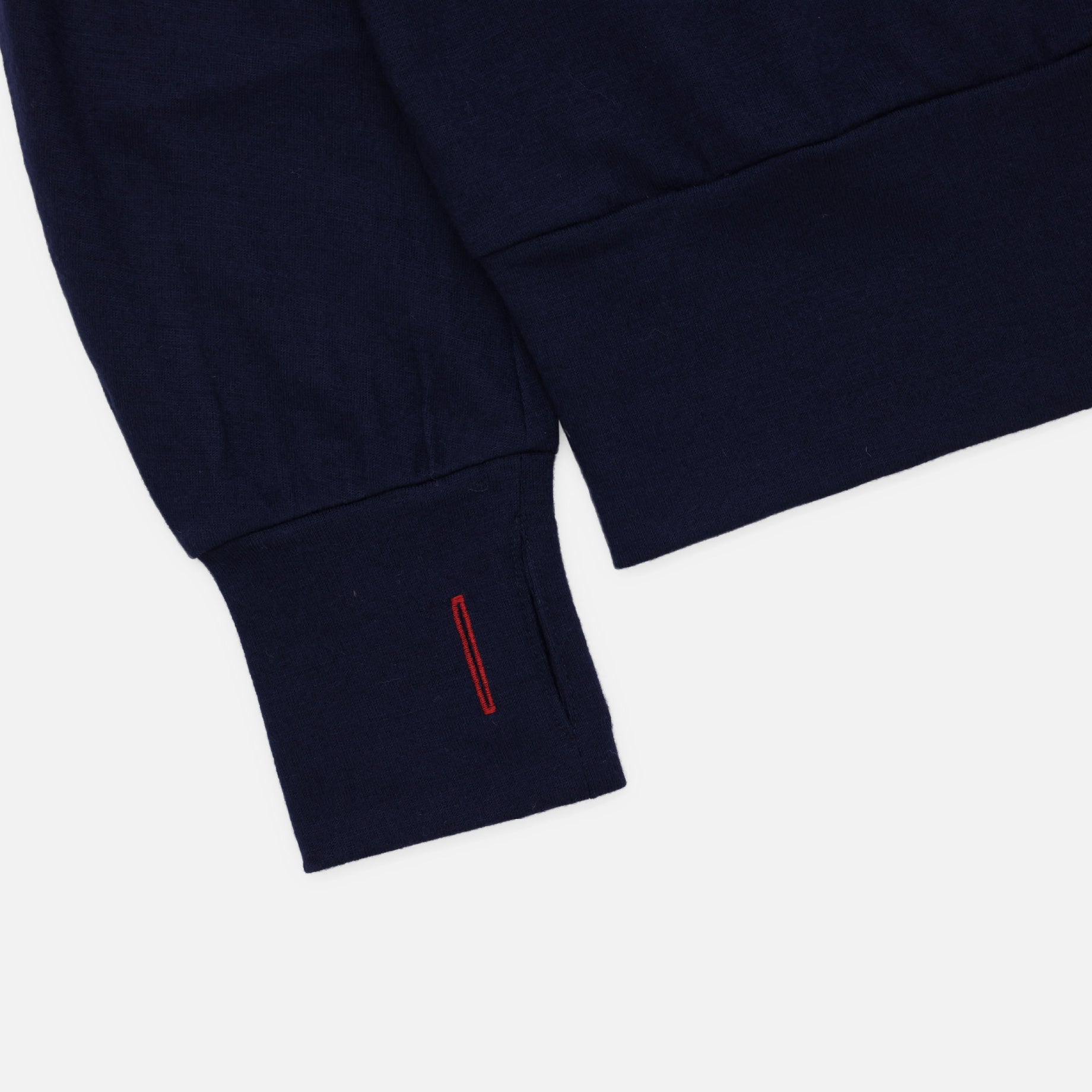 FINE WOOL LONG T(NAVY)