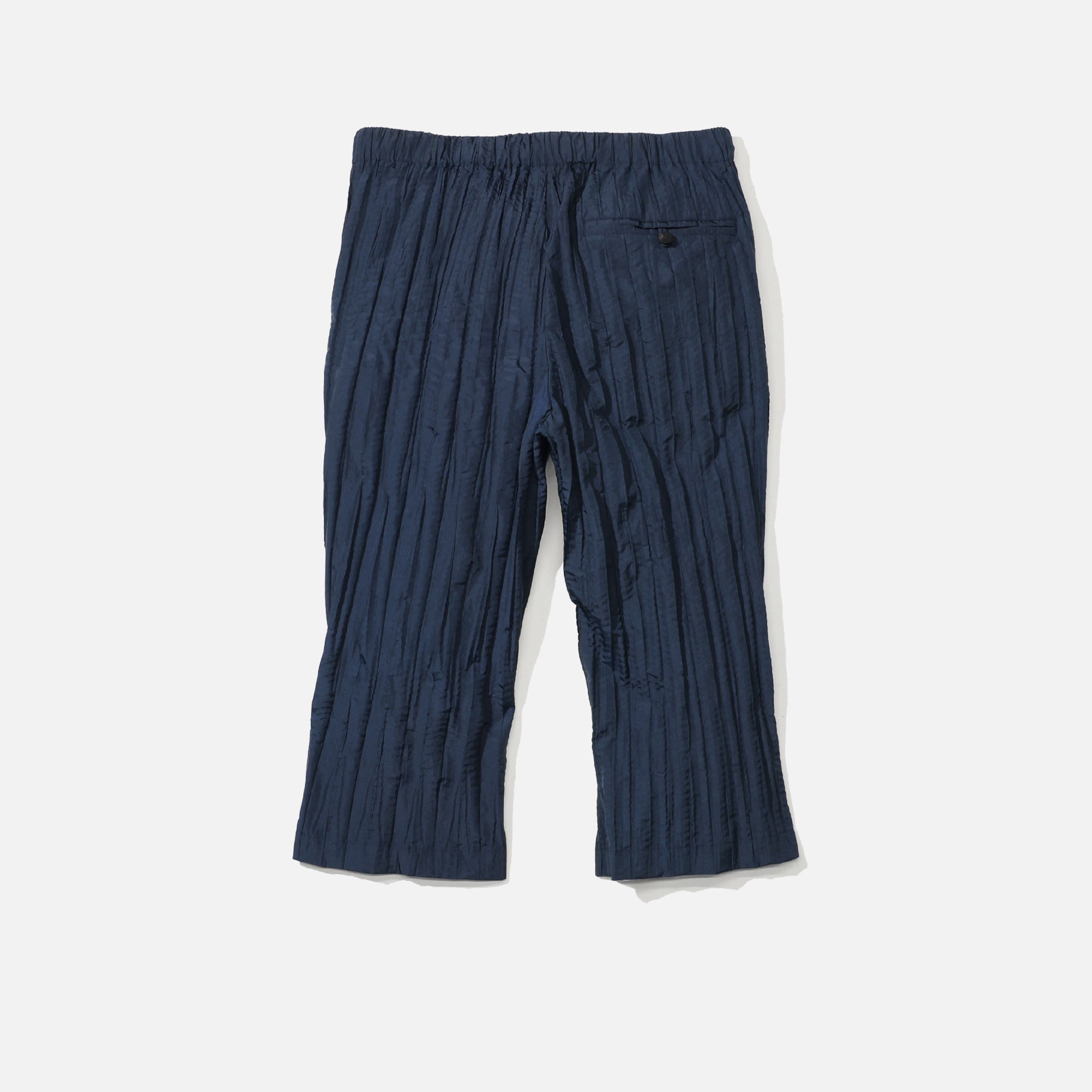 PLEATED CROPPED PANTS(NAVY)