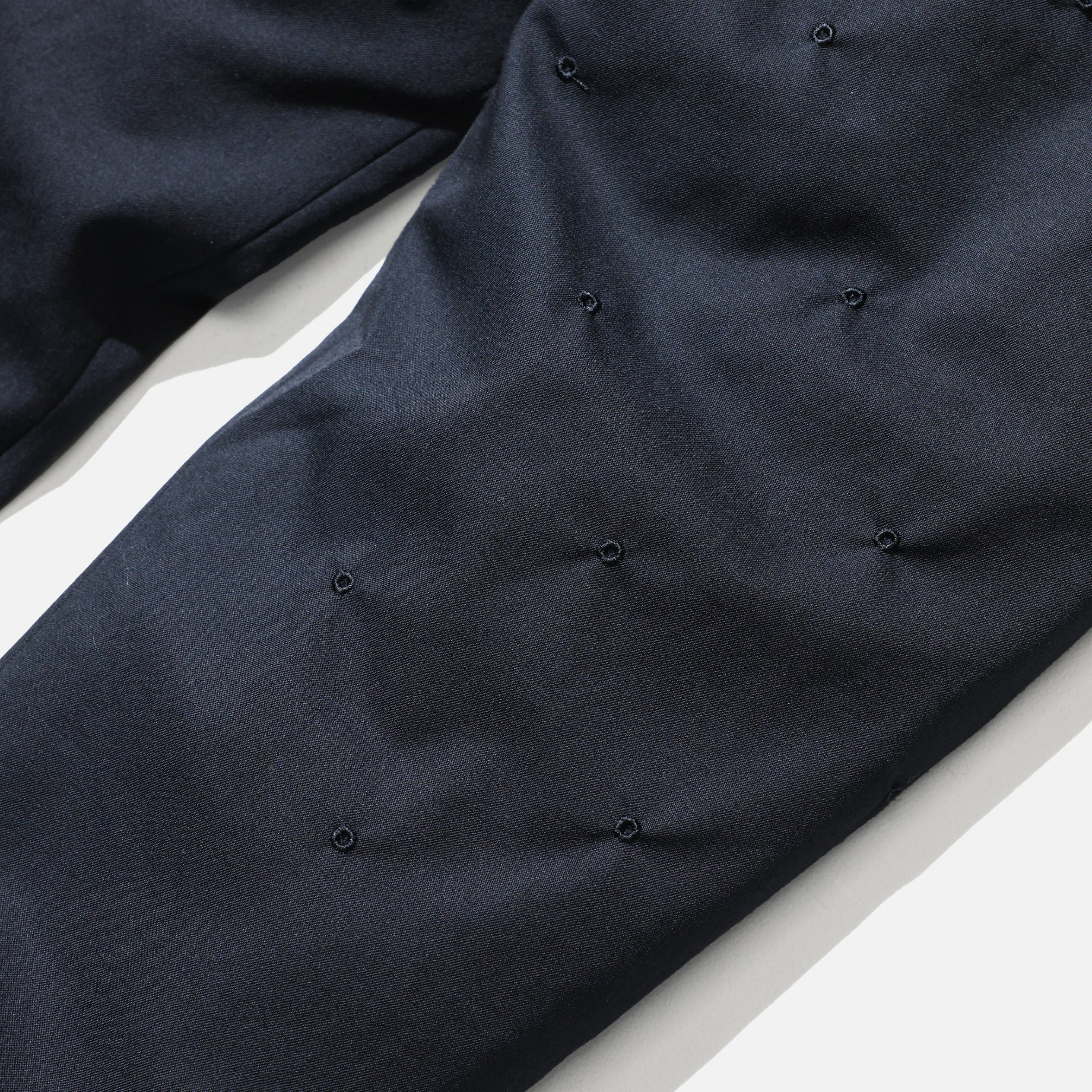 THOUSANDS OF EYELETS TAPERED PANTS(BLACK)