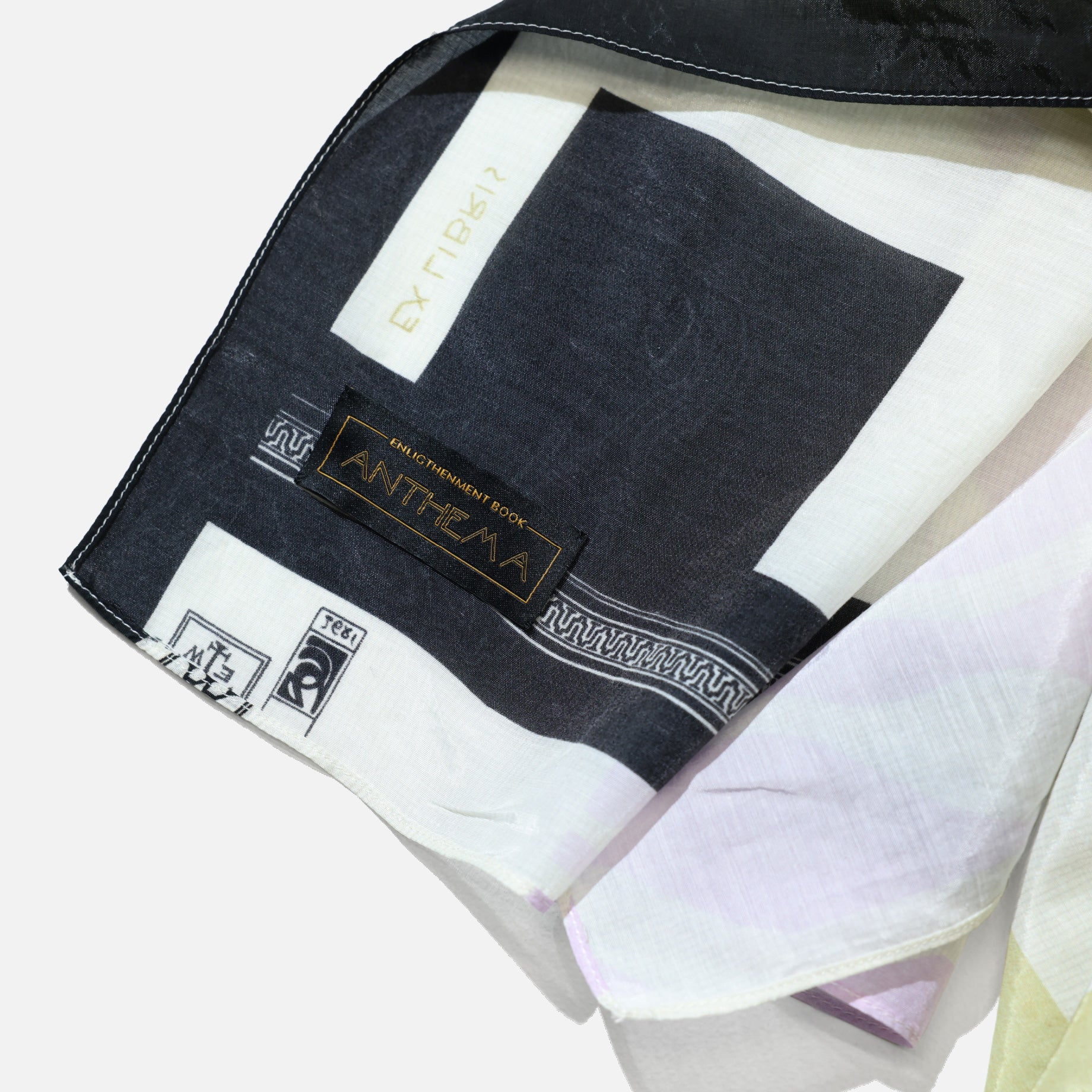 ELEMENT PRINT SCARF(IVORY×PINK)
