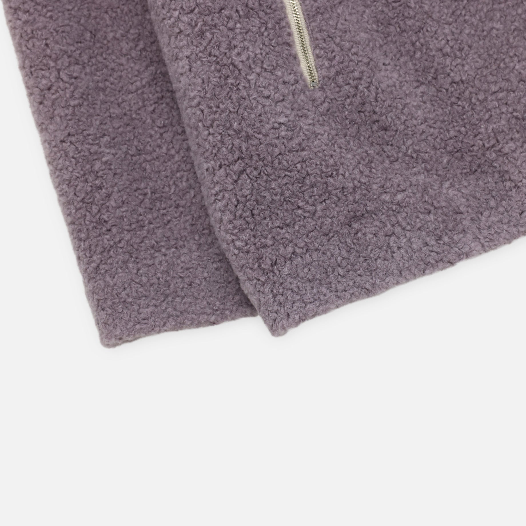 SHEEP BOA ZIP UP HOODED BLOUSON(LAVENDER)