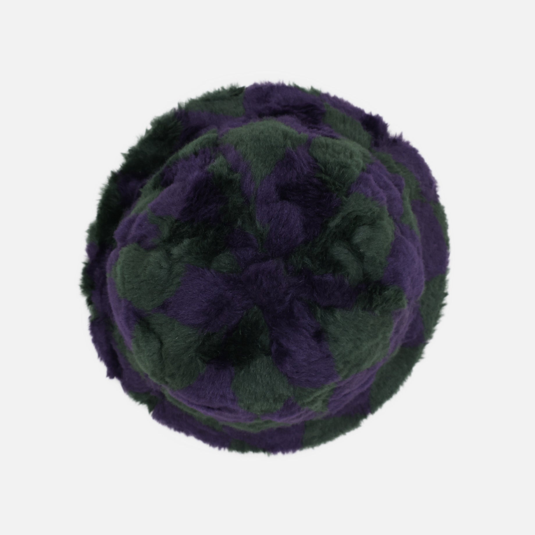 BERMUDA HAT - ACRYIC FUR / ARGYLE(GREEN/PURPLE)