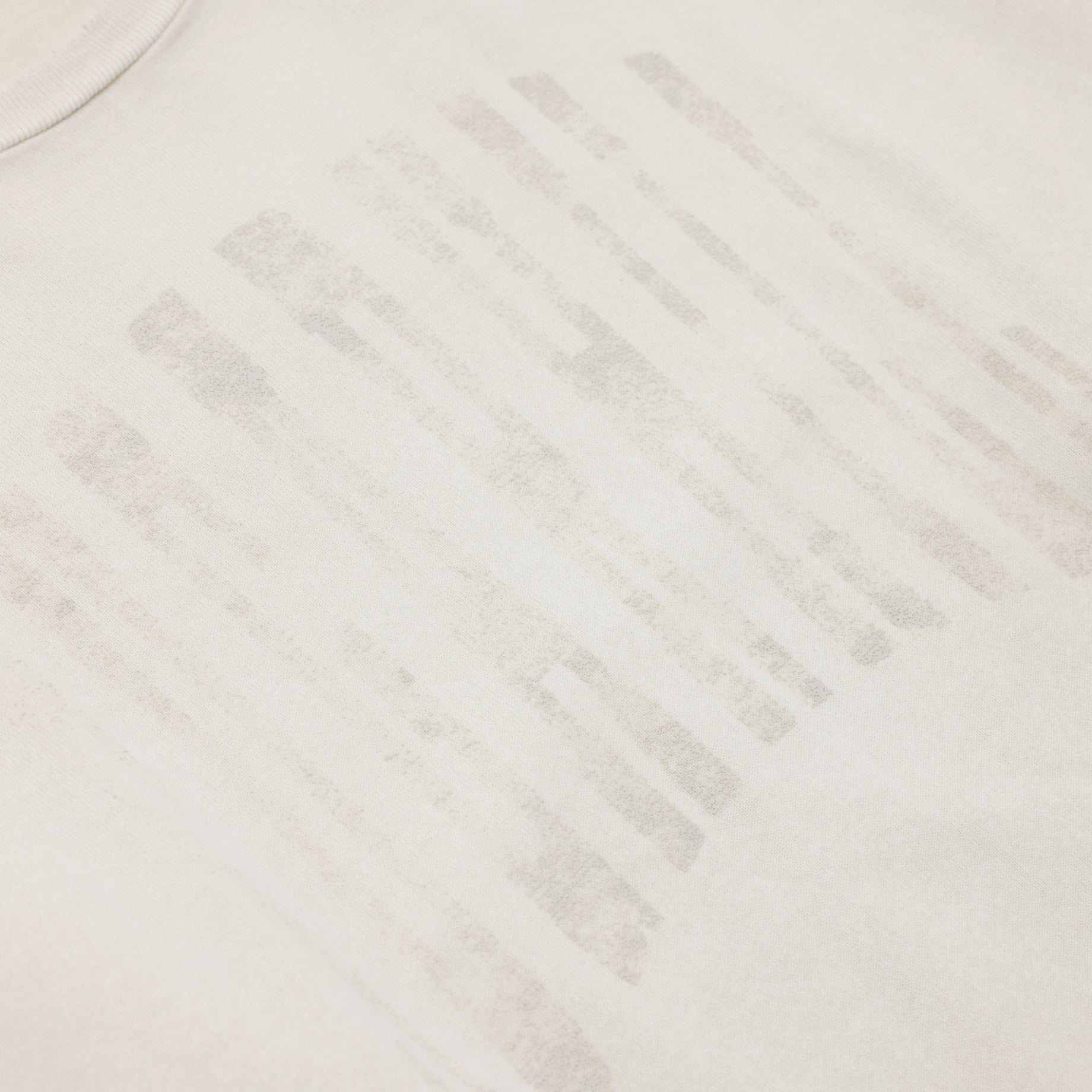 COLLEGE PRINT LONG SLEEVE T-SHIRT(AGED IVORY)