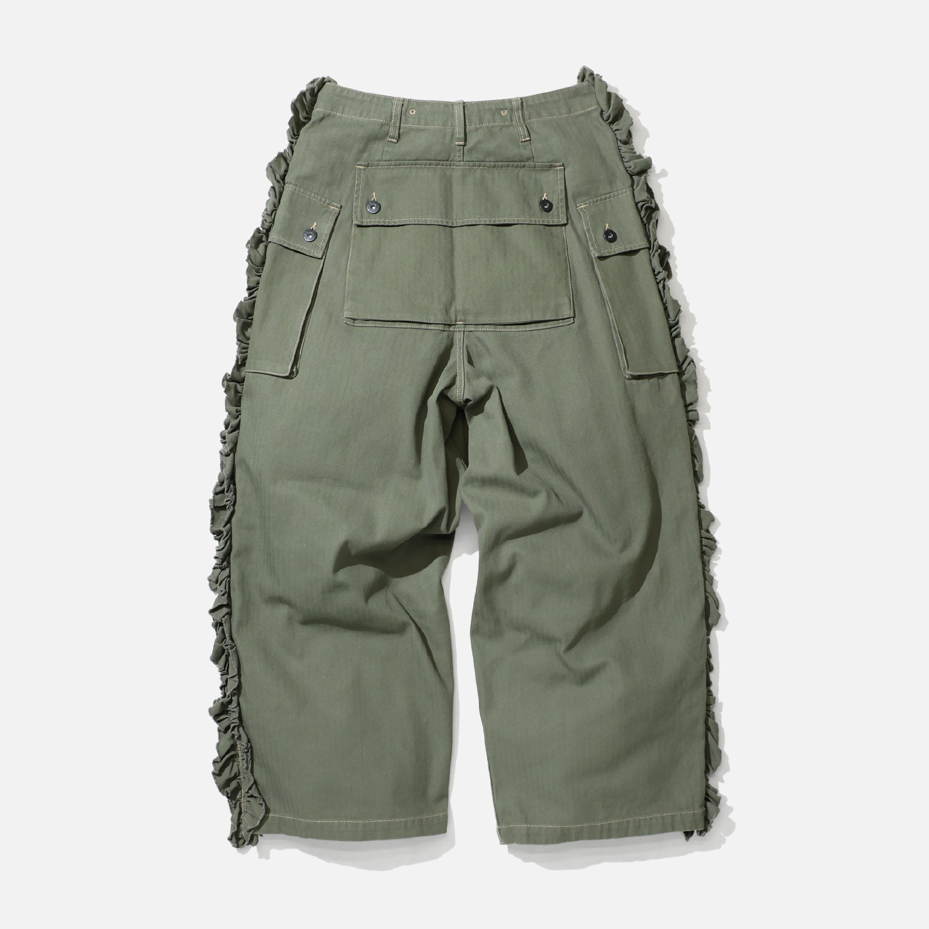UTILITY PANTS - HERRINGBONE (OLIVE)