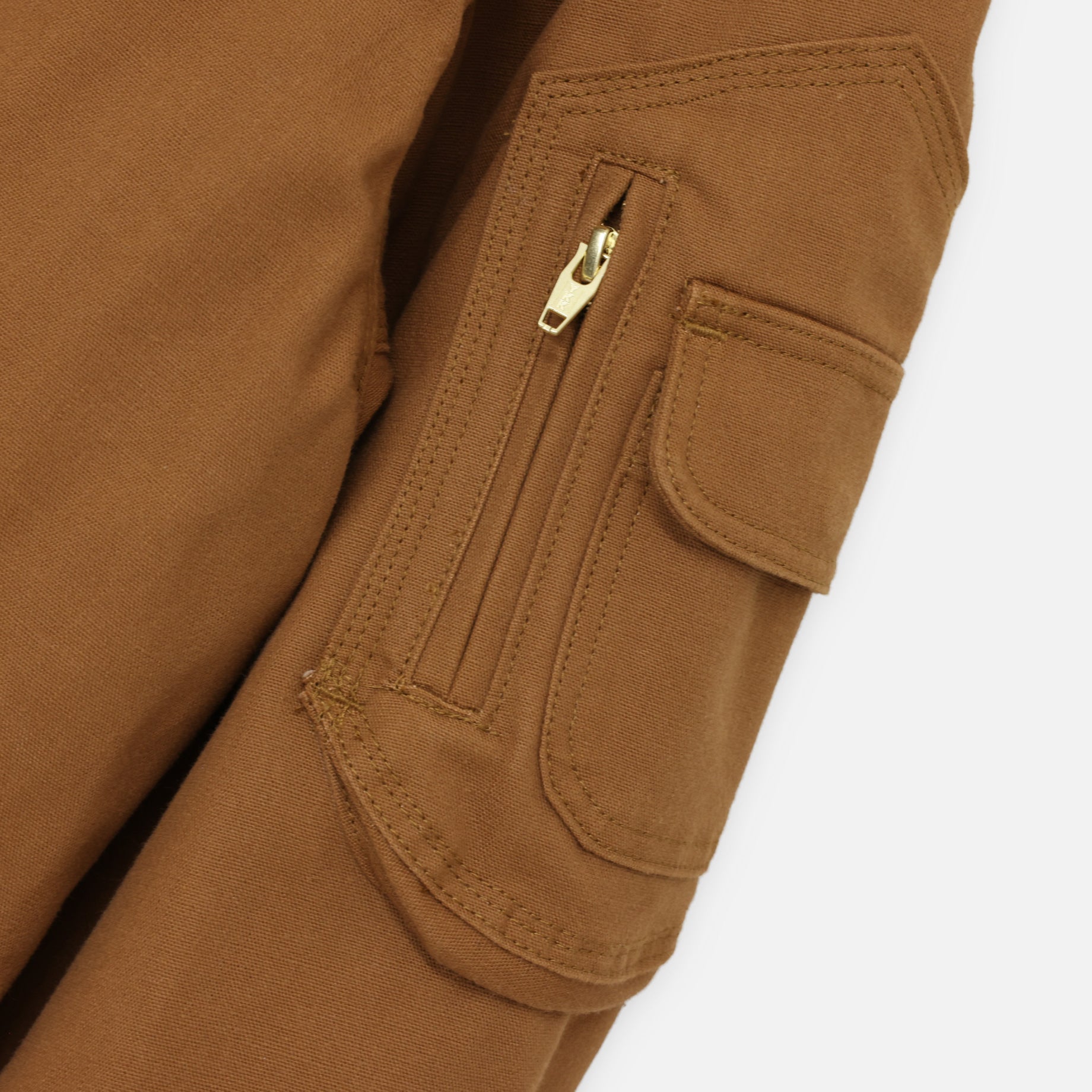 PUFF WORK HOODIE "BIGNESS"(BROWN)