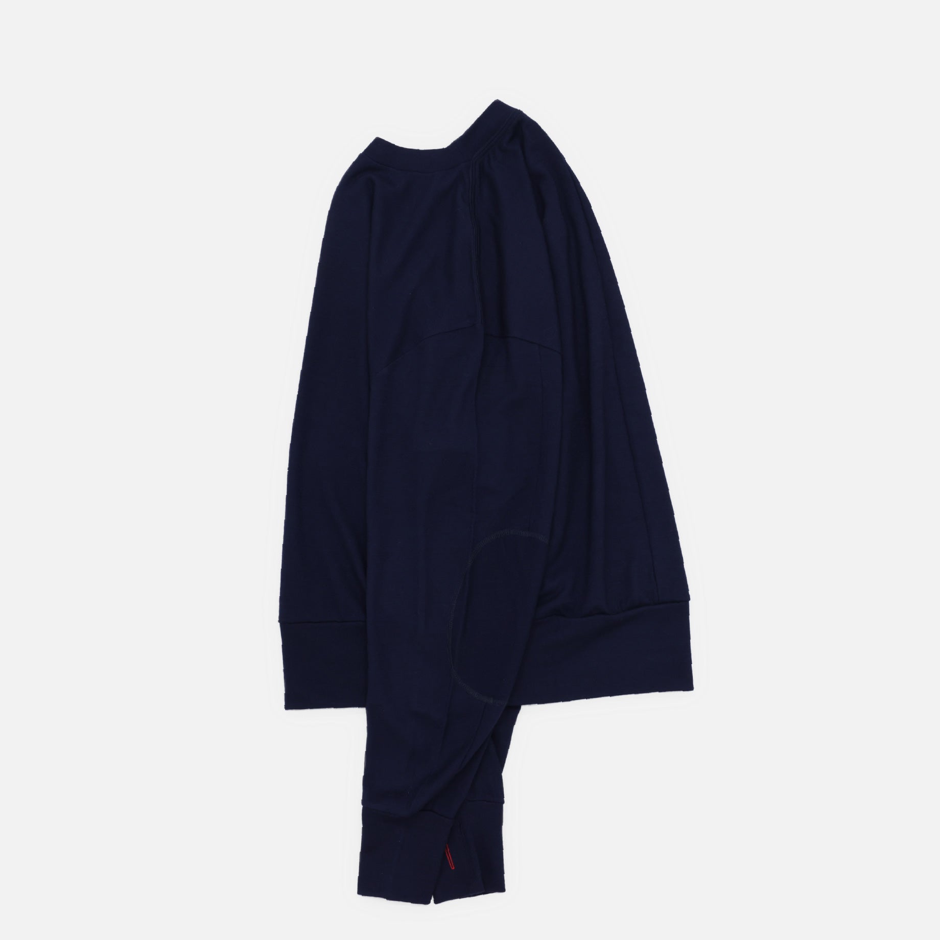 FINE WOOL LONG T(NAVY)