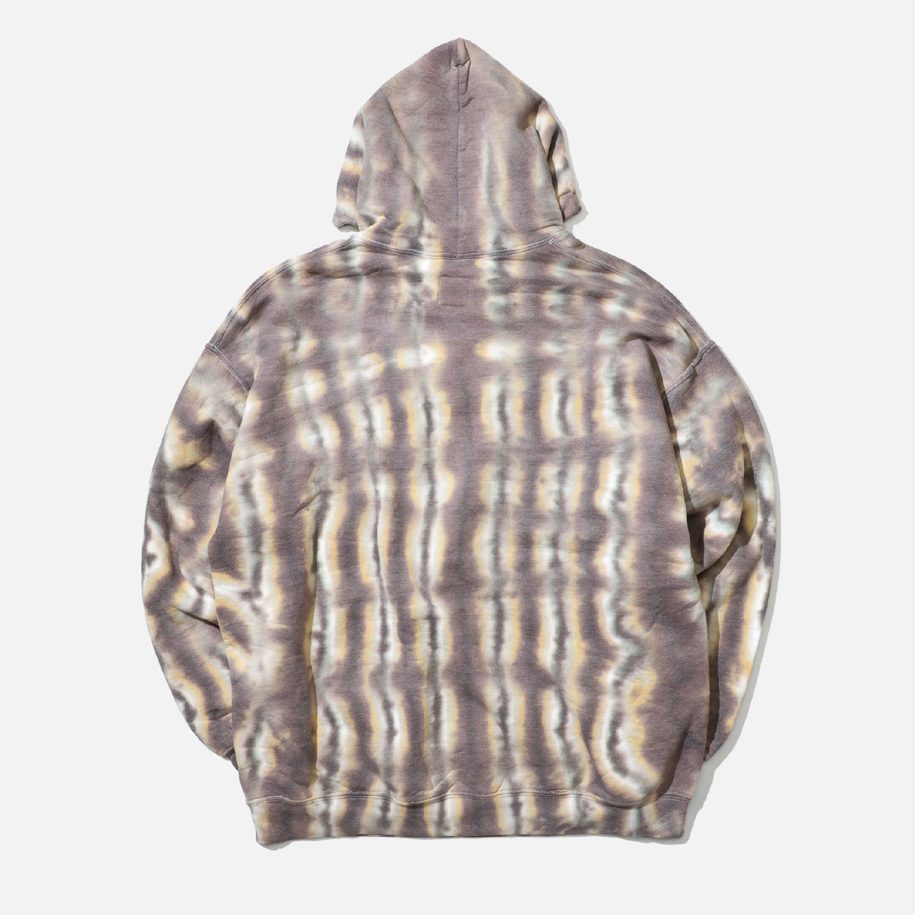 SWEAT HOODIE "MEX STRIPE DYE"(BROWN STRIPE)