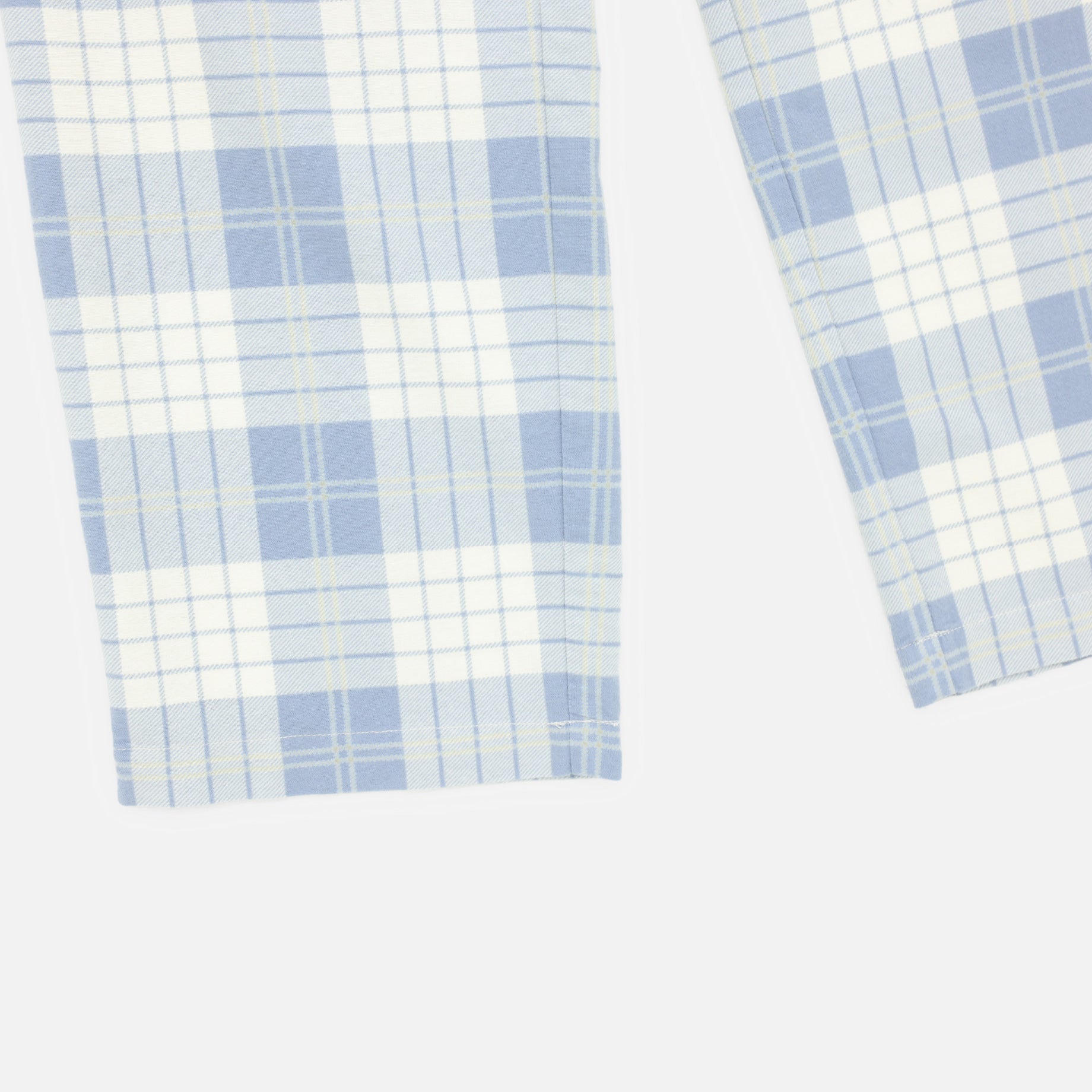 CHECK PANTS (IVORY × LIGHT BLUE)
