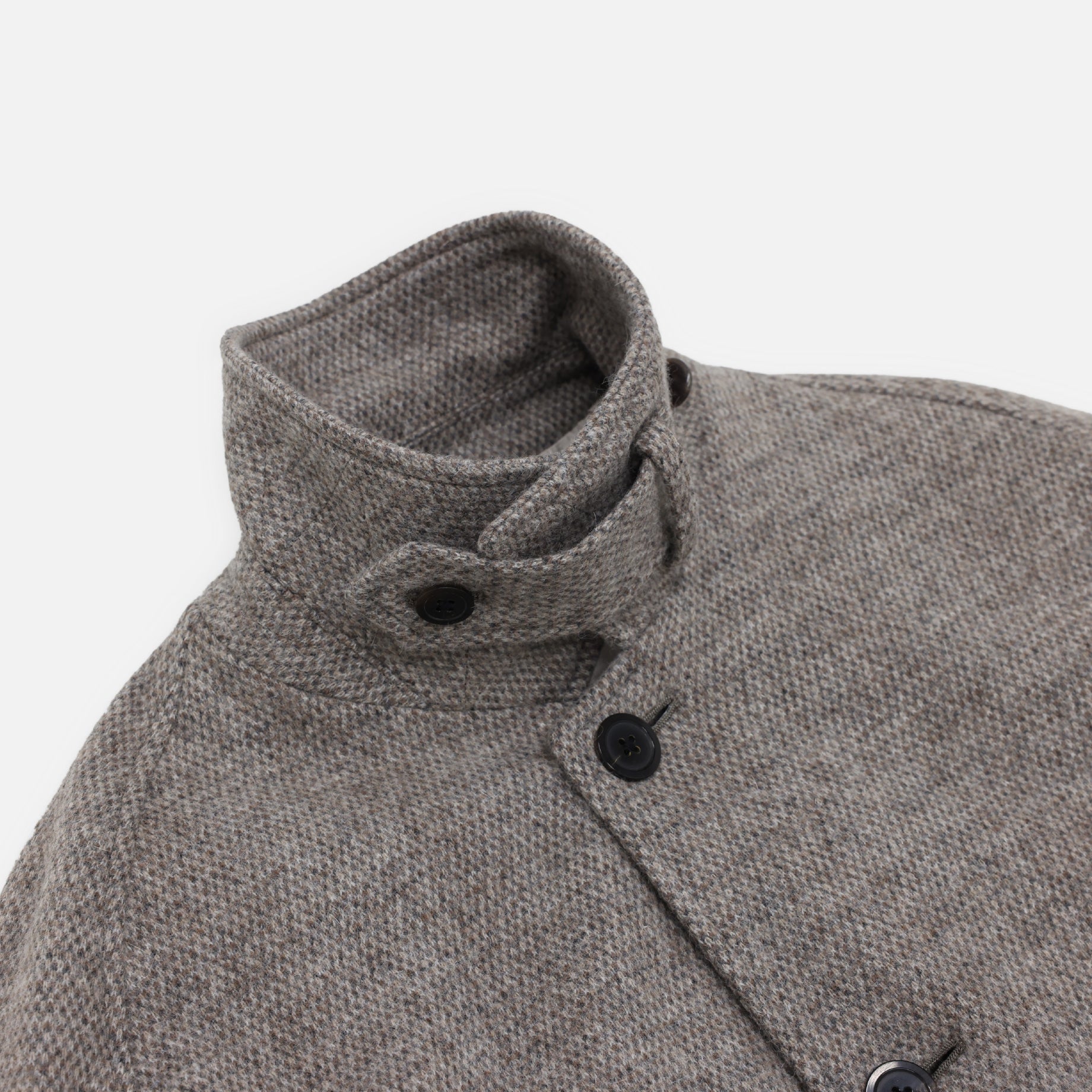 KNIT BALMACAAN COAT(BEIGE)