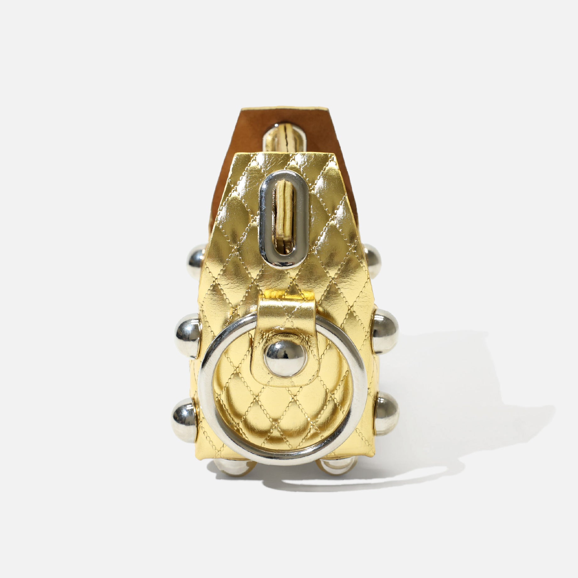 LEATHER CAKE BAG PETIT(GOLD)