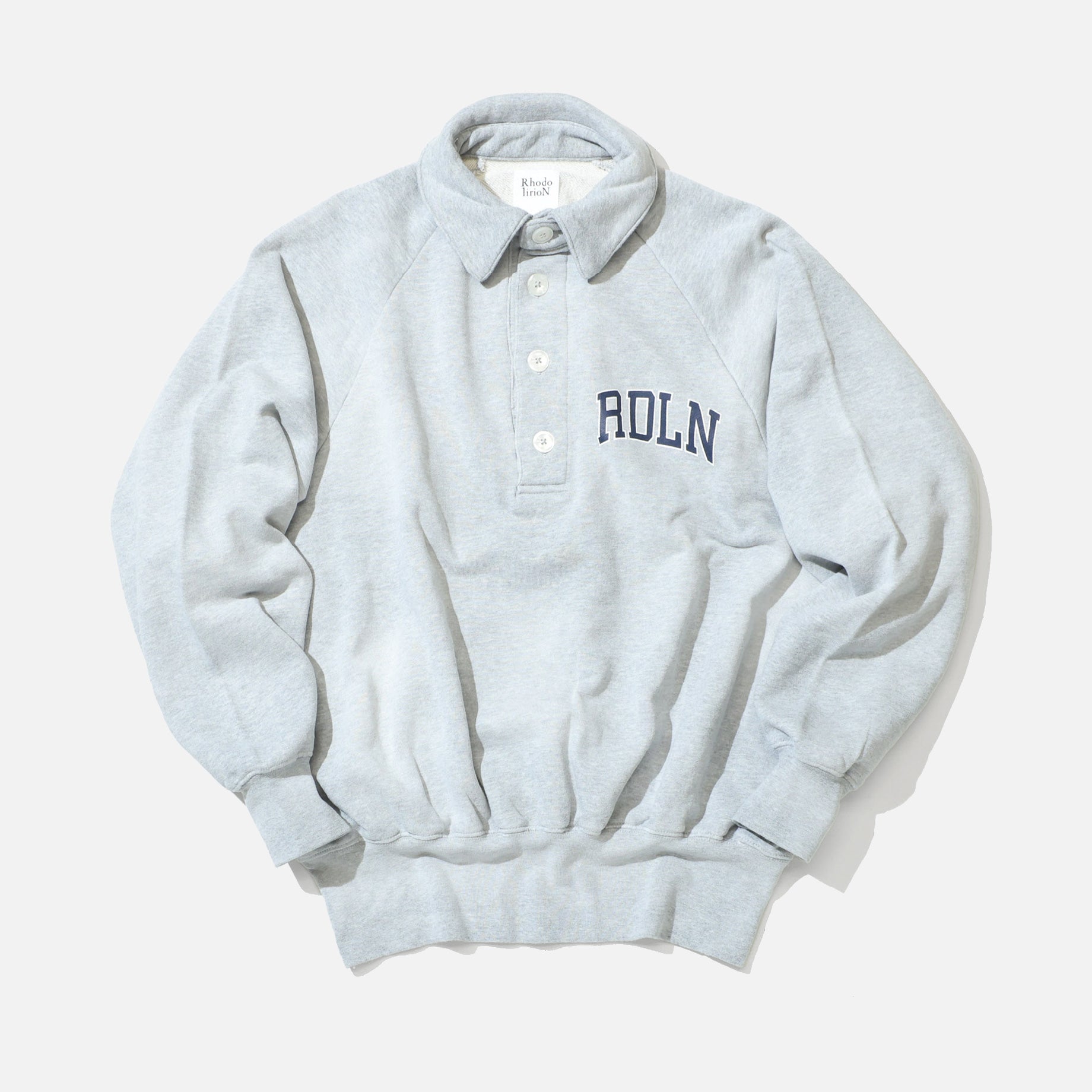 LOGOTYPE POLO SWEATSHIRT (GREY)