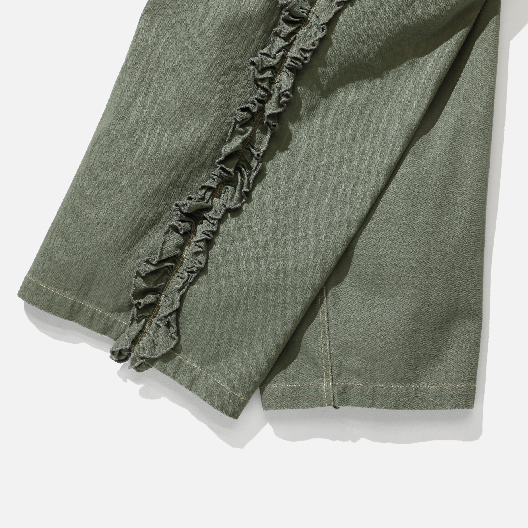 UTILITY PANTS - HERRINGBONE (OLIVE)