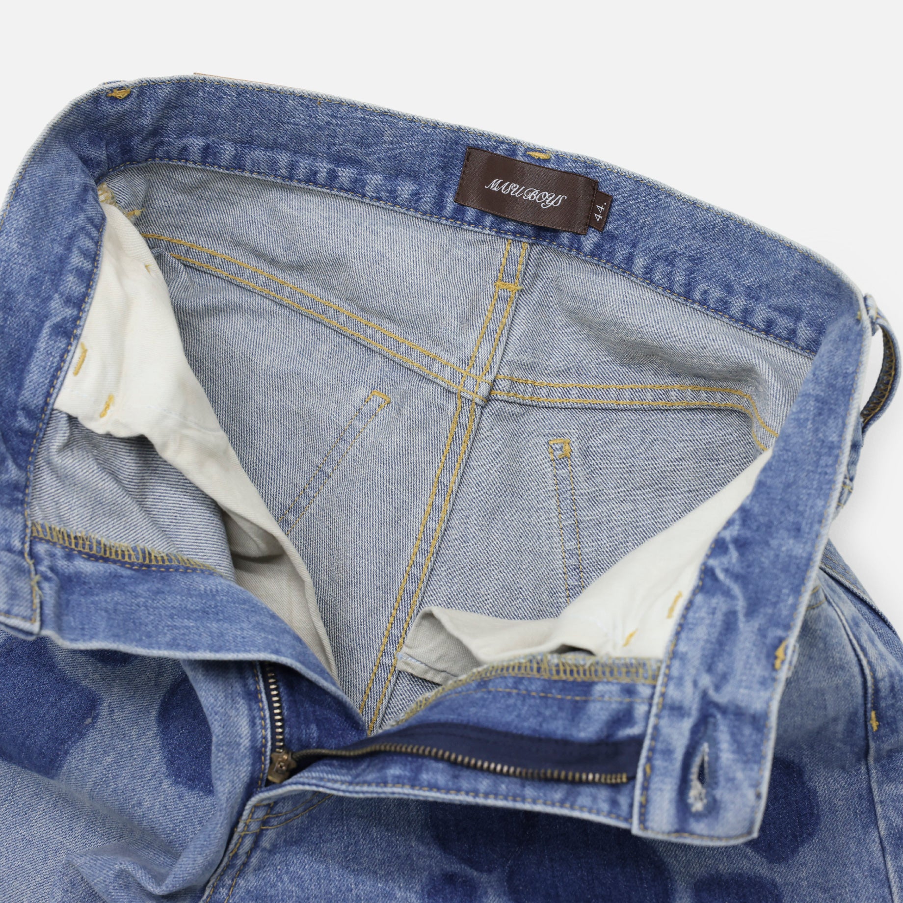 "MASU BOYS" EMBLEM BAGGY JEANS(INDIGO)