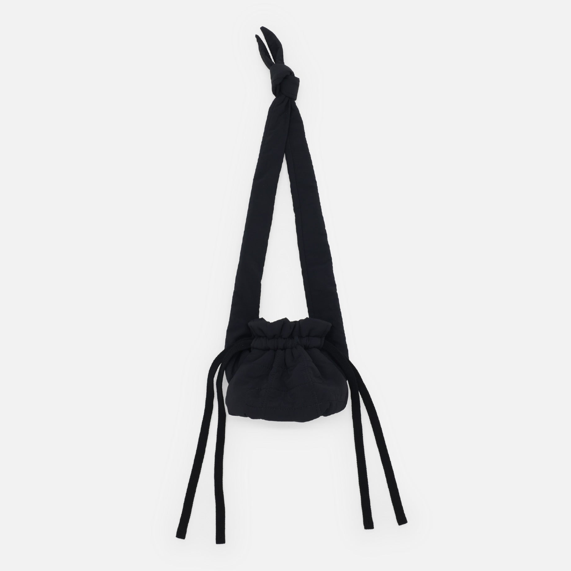 "$" KNOT BAG(BLACK)
