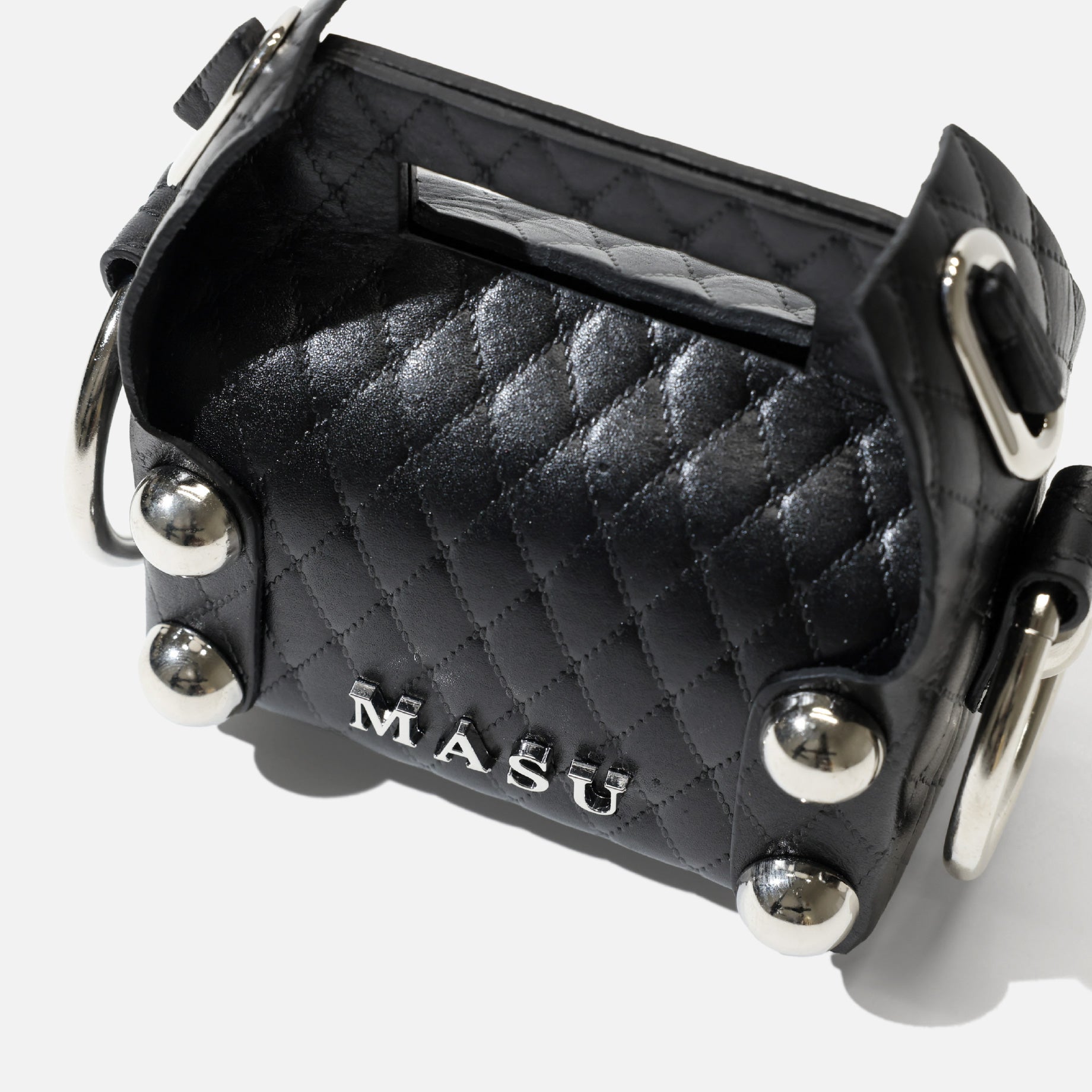 LEATHER CAKE BAG PETIT(BALCK)