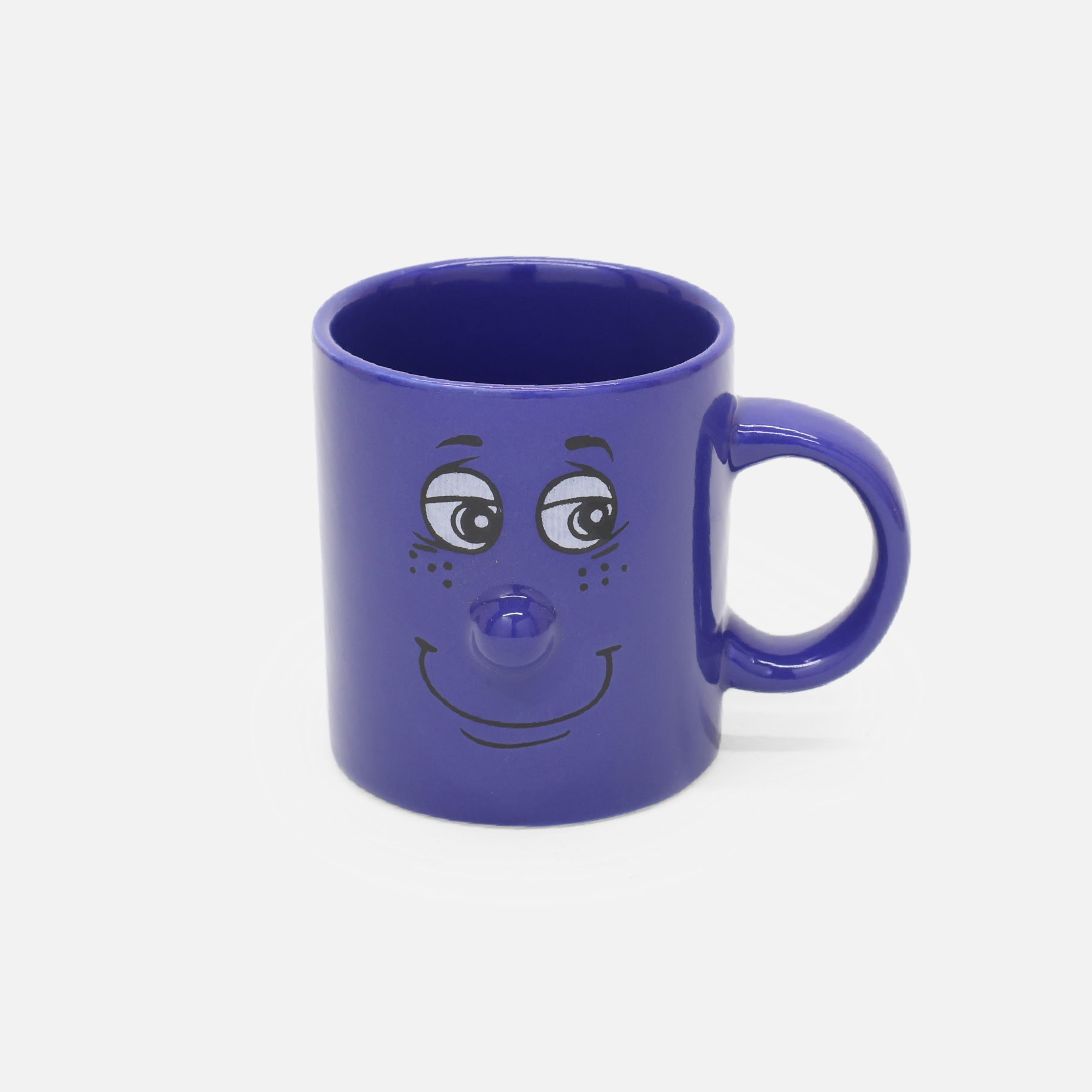 VINTAGE CERAMIC FUNNY DESIGN MUG(BLUE)